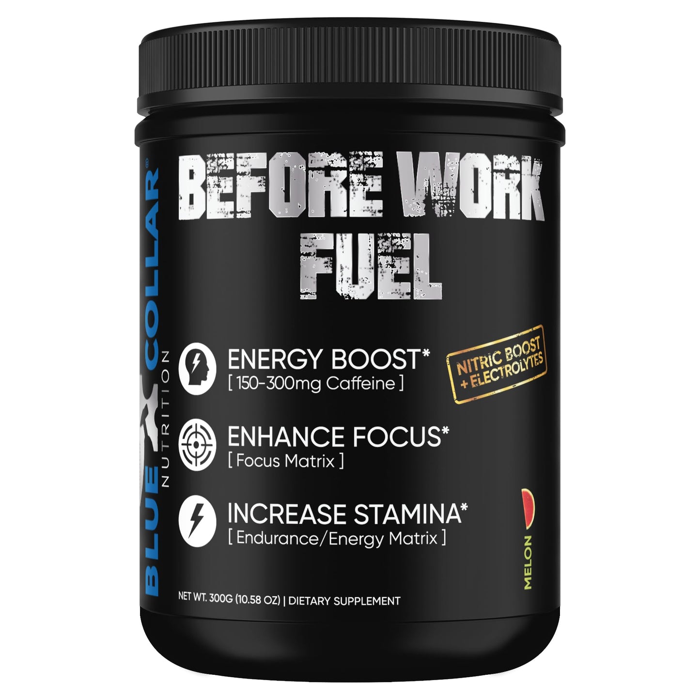 BLUE COLLAR NUTRITION Before Work Fuel Pre-Work Formula Powder 15 oz