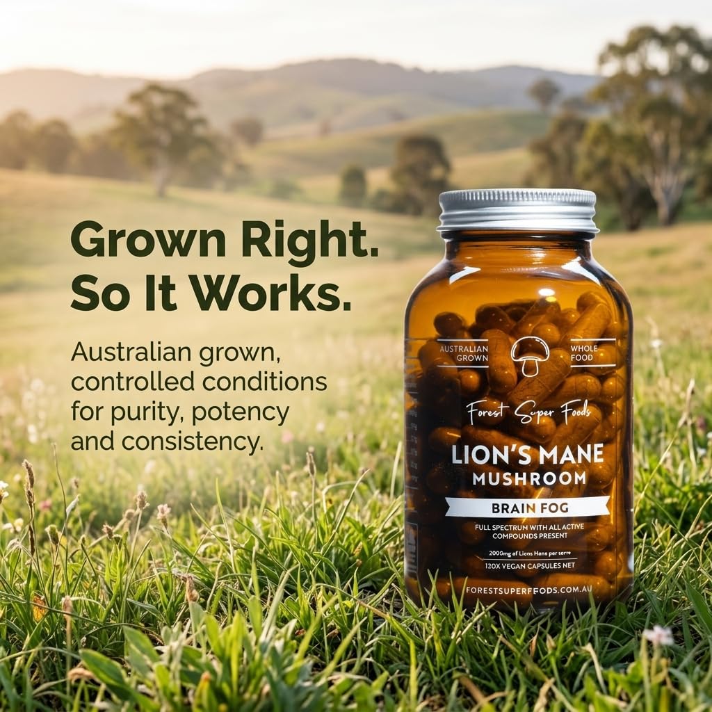 Forest Super Foods Lions Mane Supplement Capsule, 120 Capsules