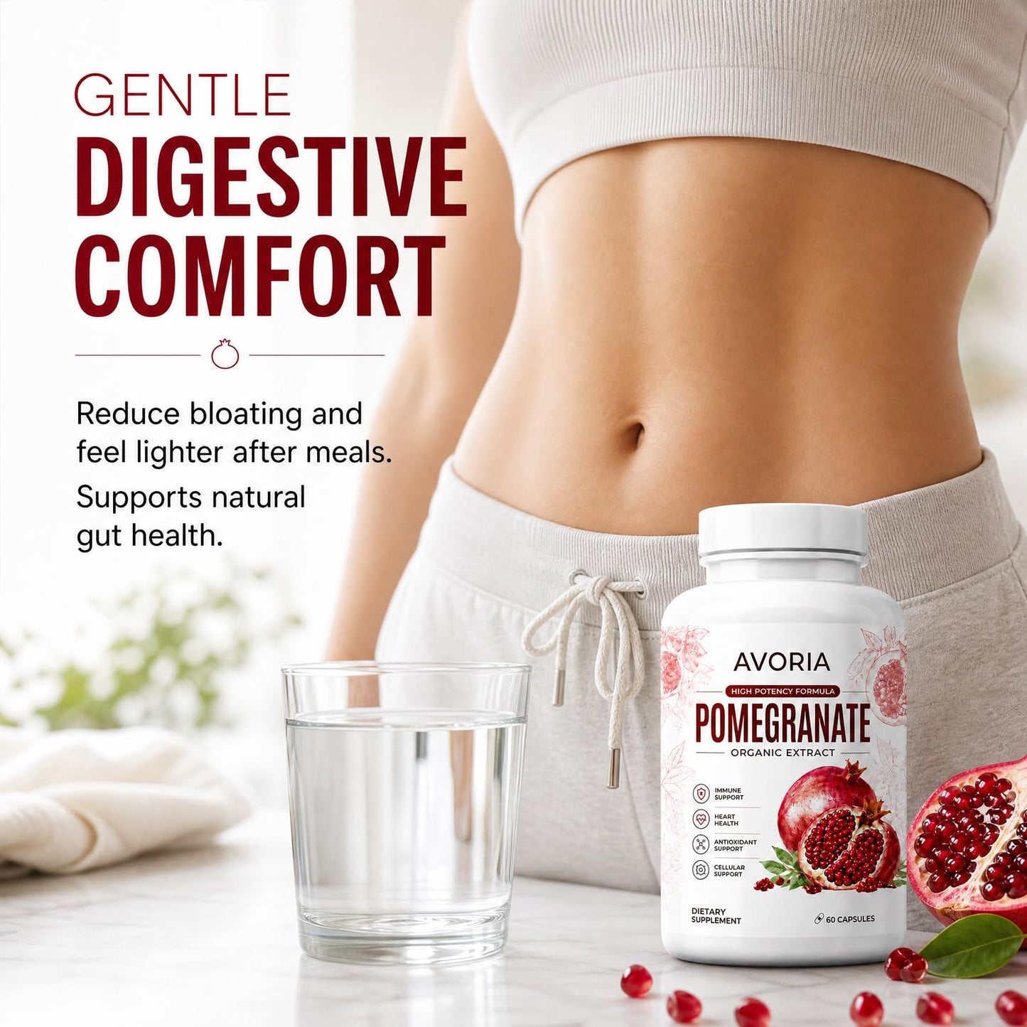 Ovofem Avoria Organic Pomegranate Extract Capsules, 60 Count
