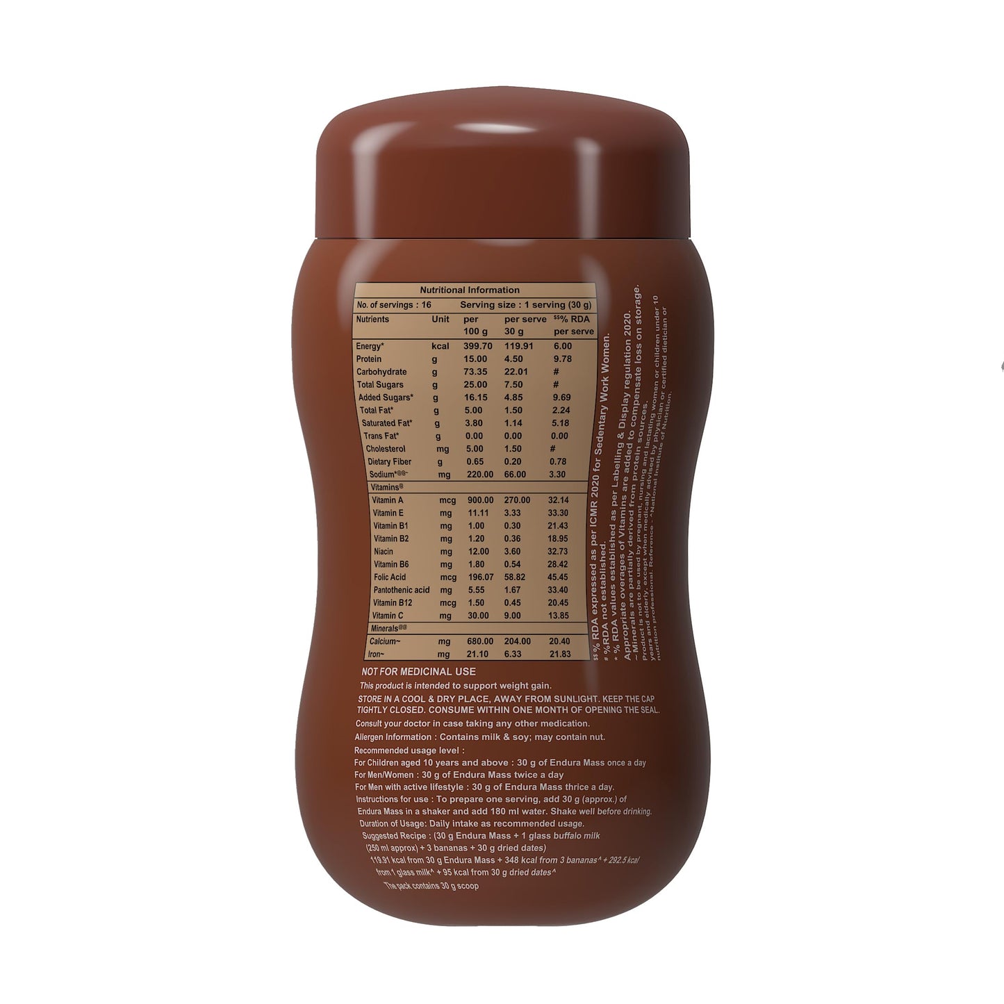 Endura Mass Weight Gainer Powder