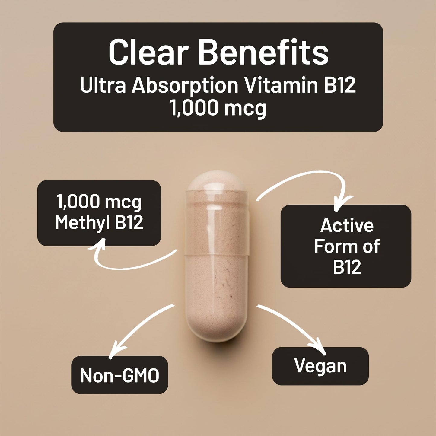 NatureWise Vitamin B12 Methylcobalamin 1000mcg Capsule 60 Count