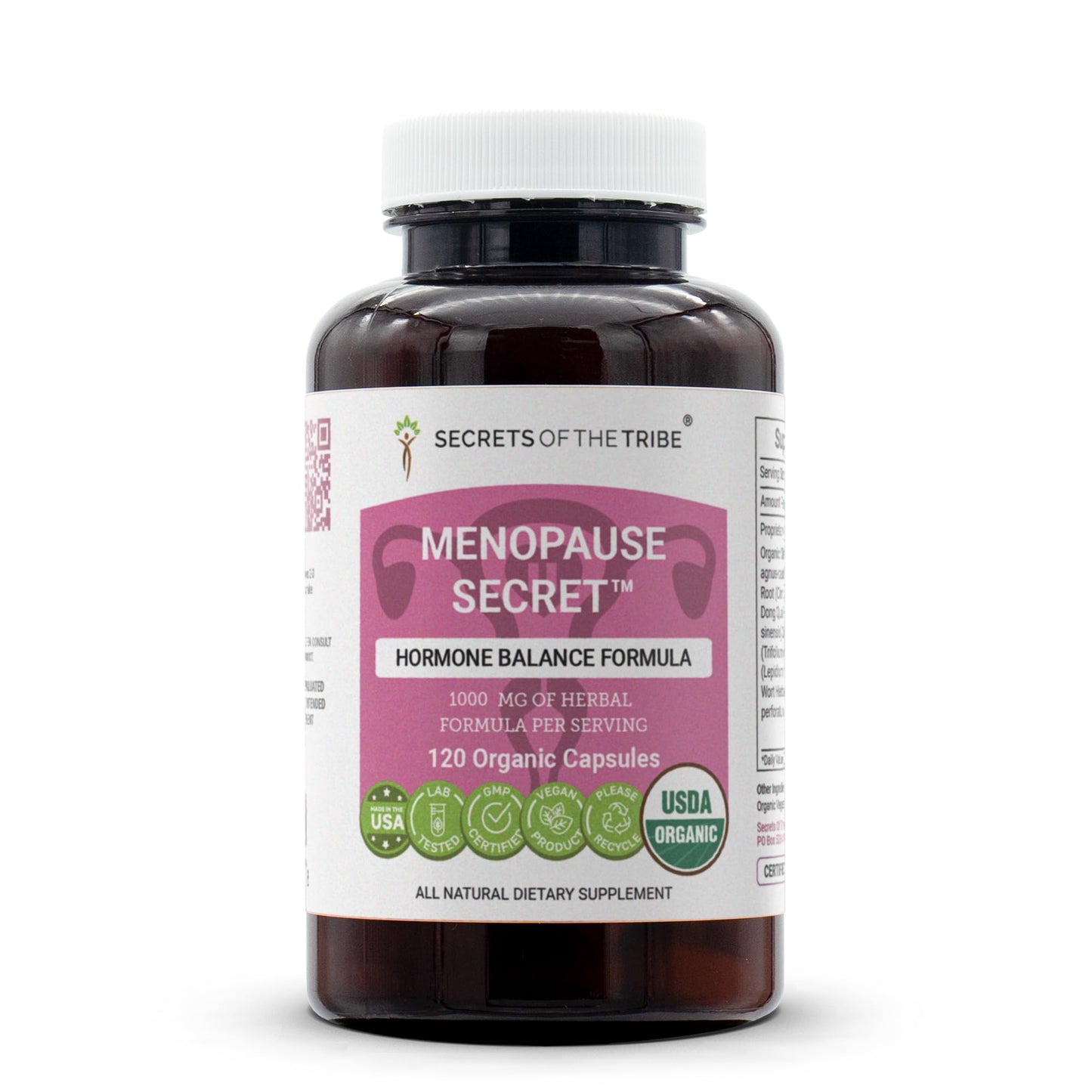Secrets of the Tribe Menopause Secret Capsules, 120 Count