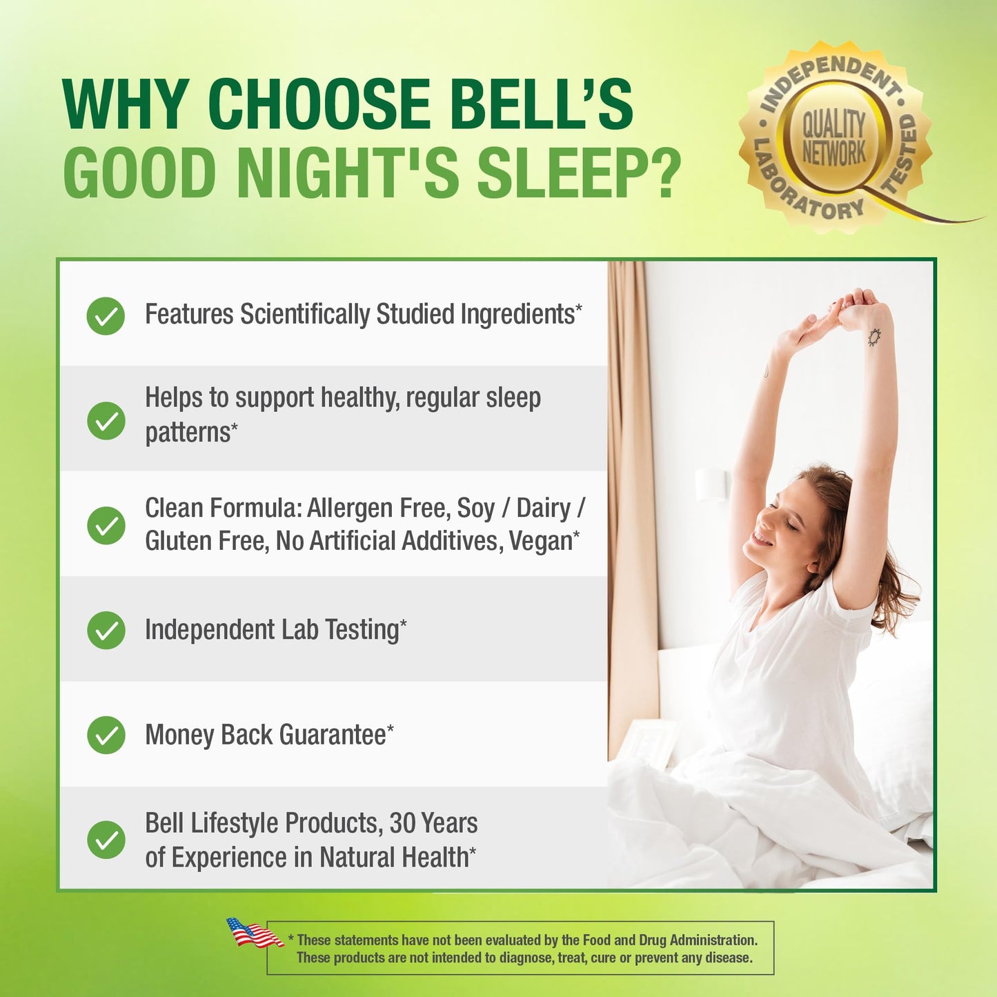 Bell Lifestyle Good Night's Sleep Capsule, 60 Count