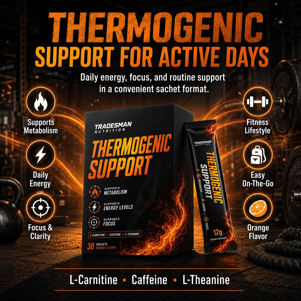 TRADESMAN NUTRITION Shred, Metabolism Support Formula for Energy & Focus Powder 1