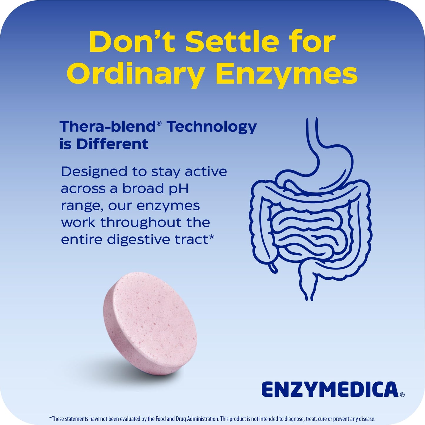Enzymedica Kids Digest Chewable Digestive Enzyme Supplement, 90 Tablets
