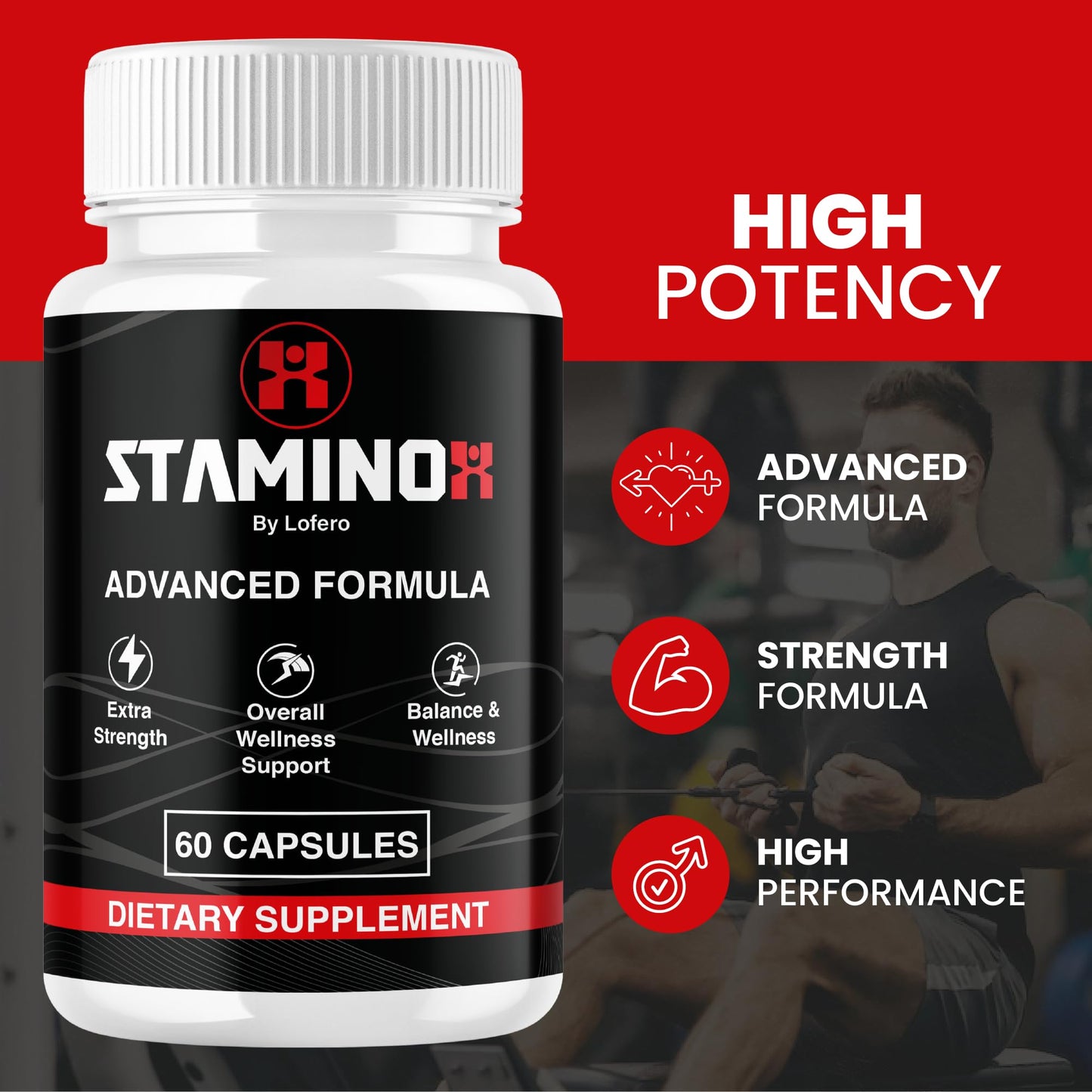 Lofero Staminox Multivitamin Capsules 60 Count
