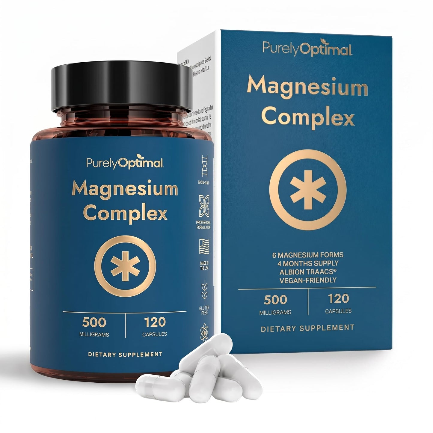 Purely Optimal Magnesium Complex Capsule, 120 Capsules