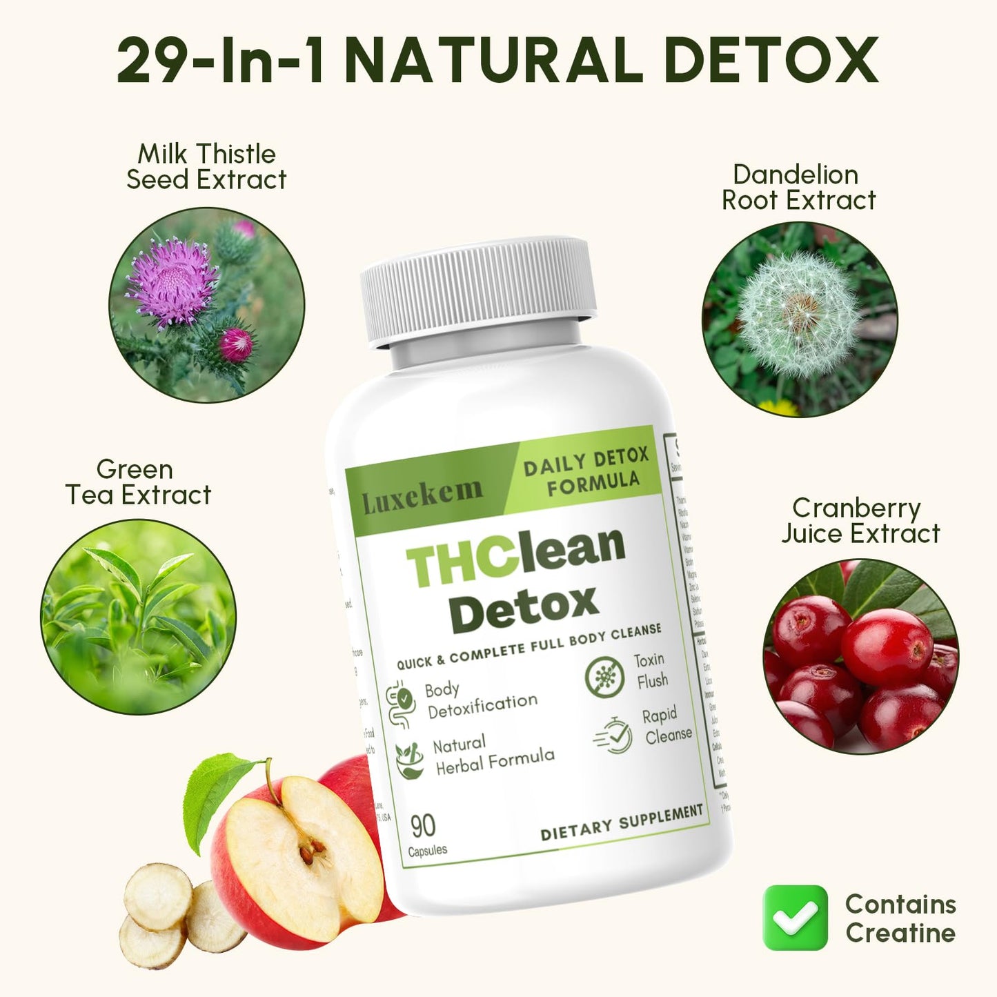 Luxekem 29-in-1 Herbal Cleanse Powder, 60 Ounces
