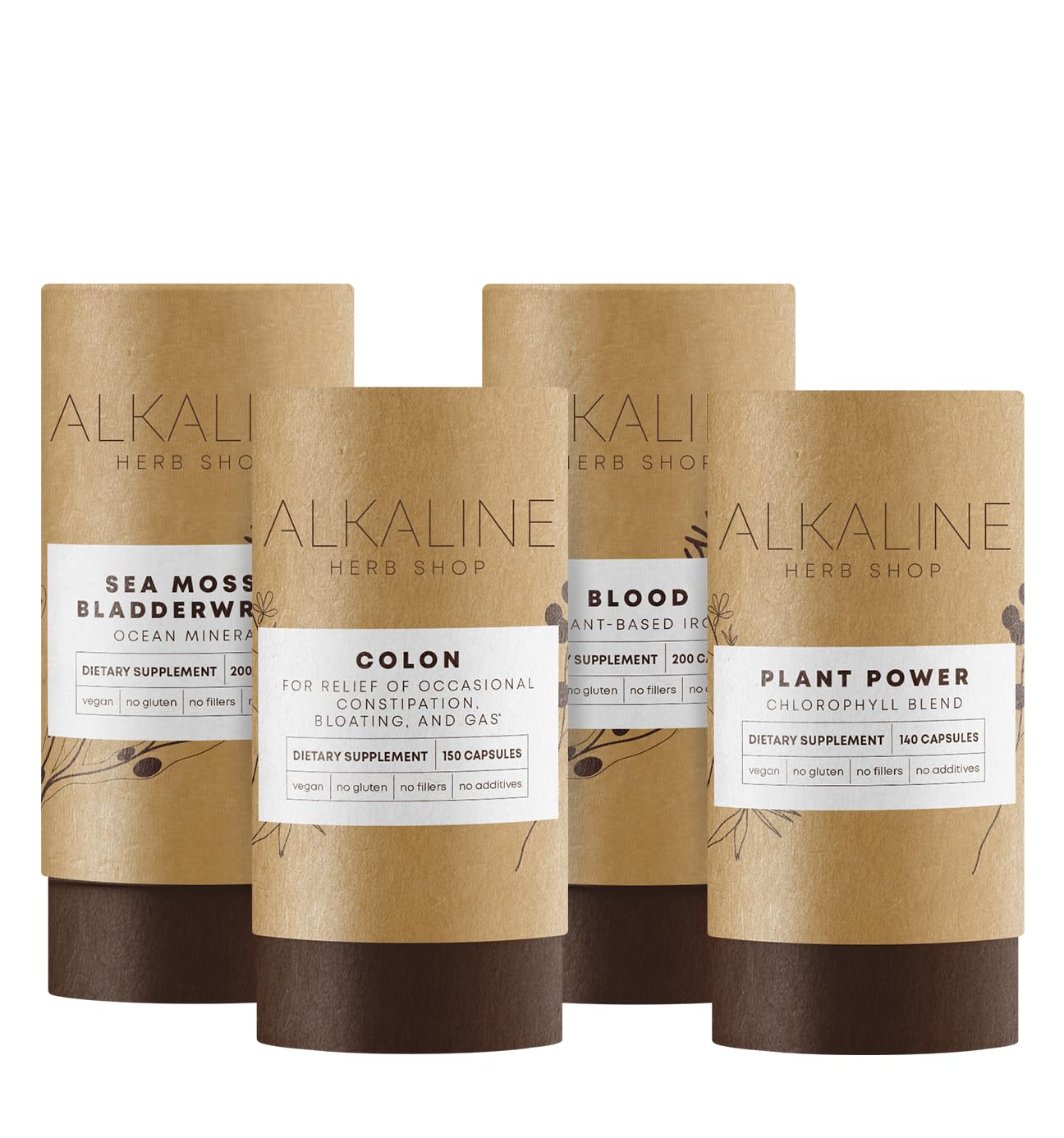 Alkaline Herb Store Mild Detox Bundle Capsules 19.2