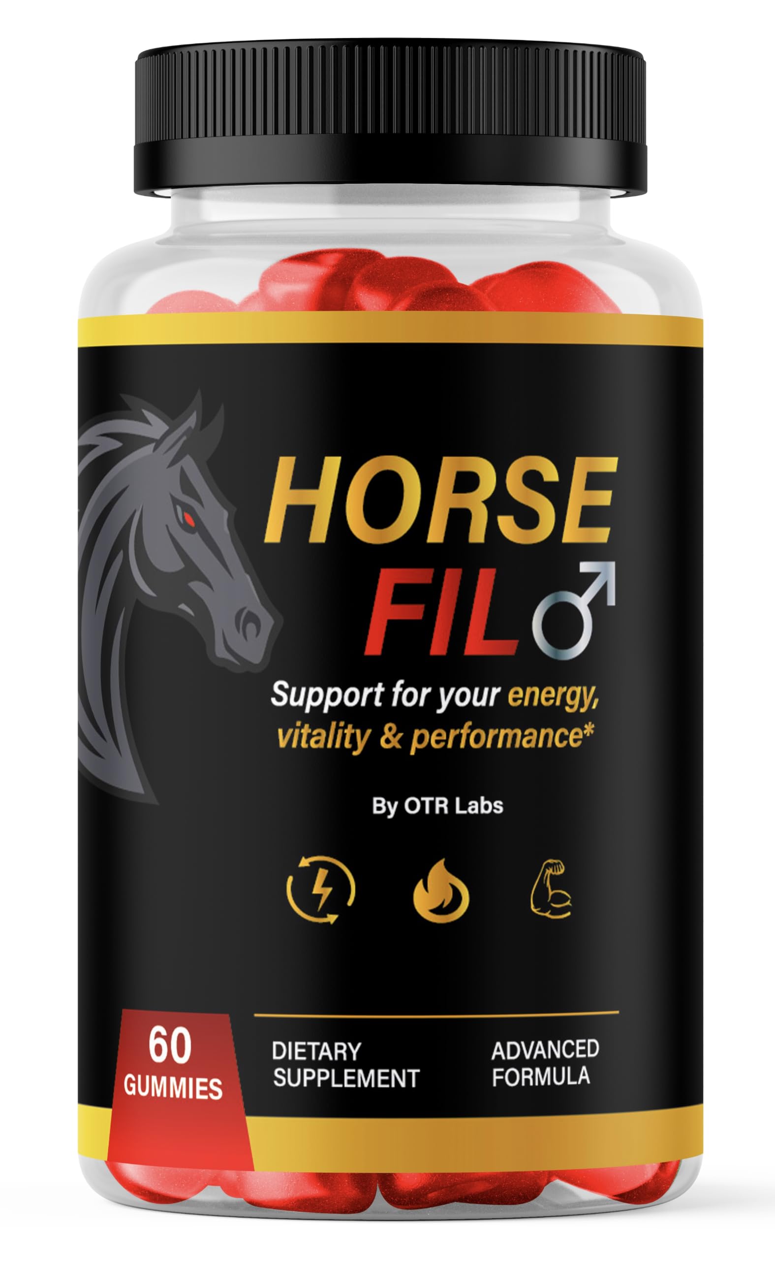 OTR LABS Horsefil Official Advanced Formula Gotas Daily Support Supplement Capsule 60 Count