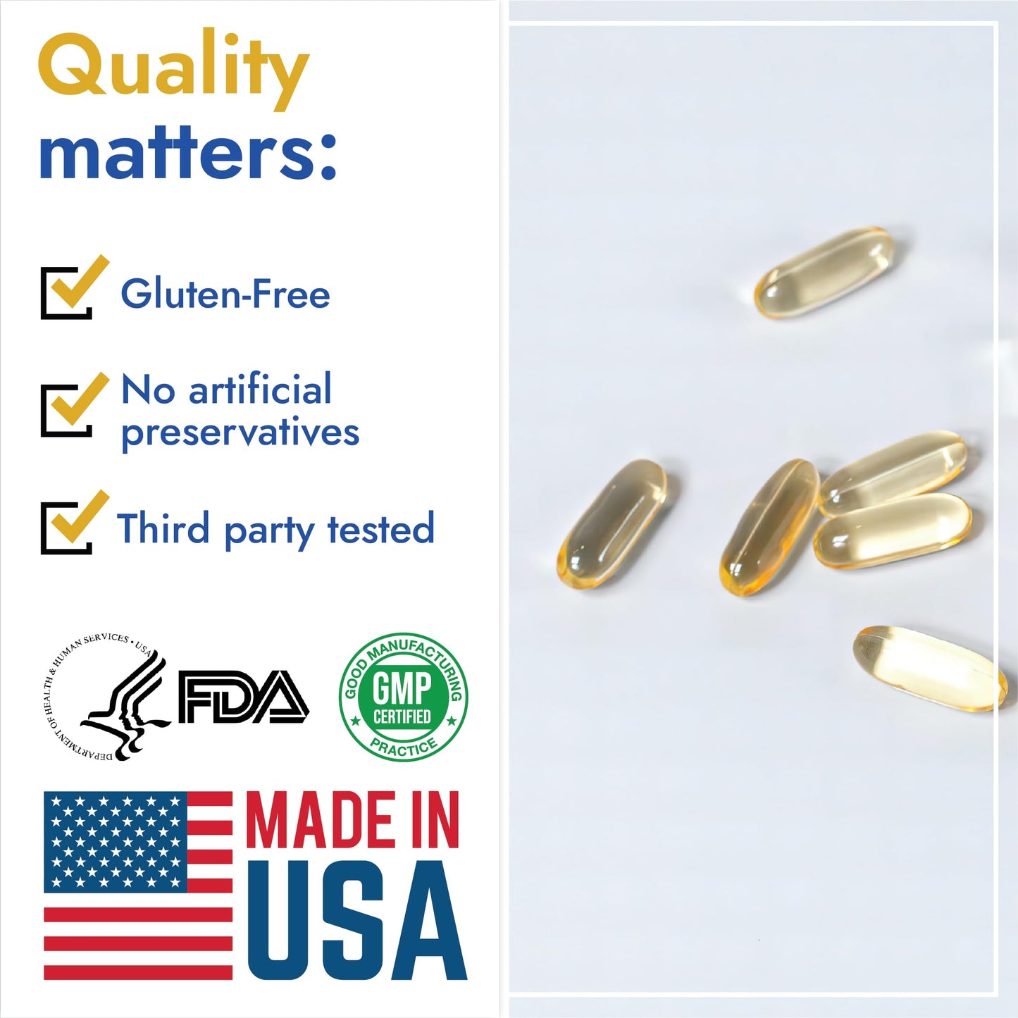Carson Life DHA EPA Omega-3 Supplement Capsule, 60 Count