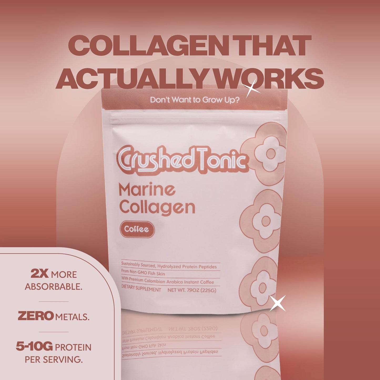 Crushed Tonic Korean Beauty Collagen Powder 2.64 oz
