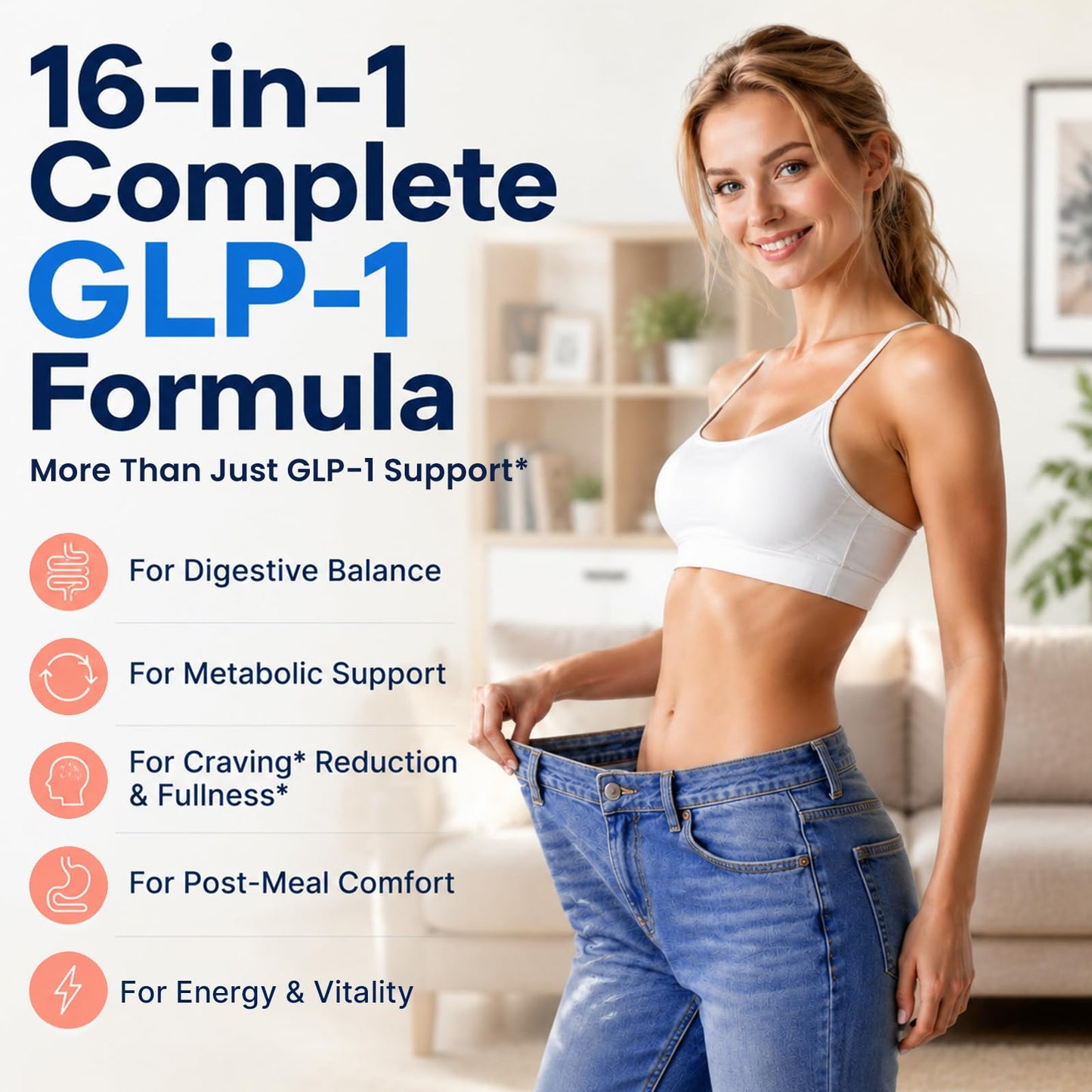 Havuris GLP-1 Probiotic Complex with Prebiotic, EGCG & Hops 60 Capsules