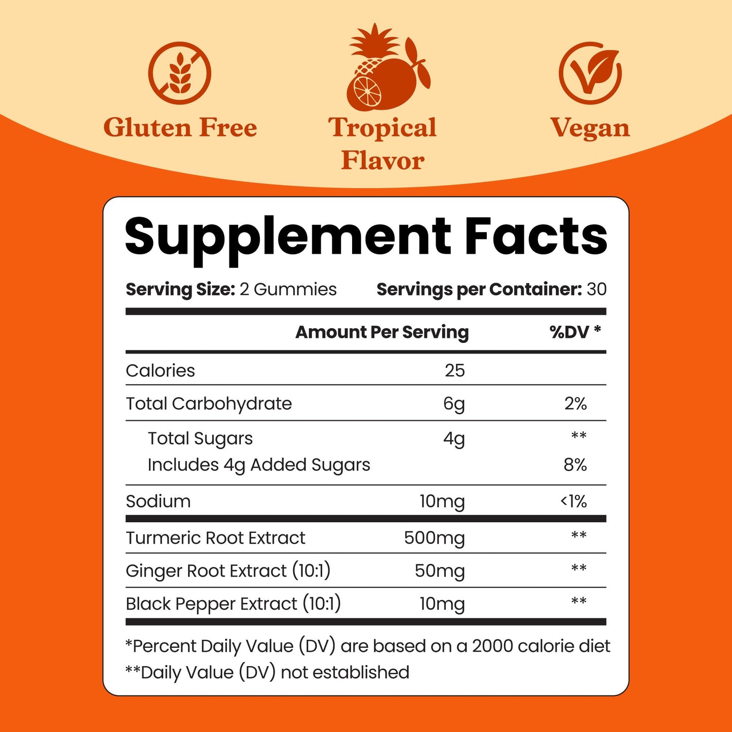 BeLive Turmeric and Ginger Gummies 500mg - Joint and Mobility Support - Curcumin with Black Pepper for Enhanced Absorption - Tropical Flavor, 120 Count