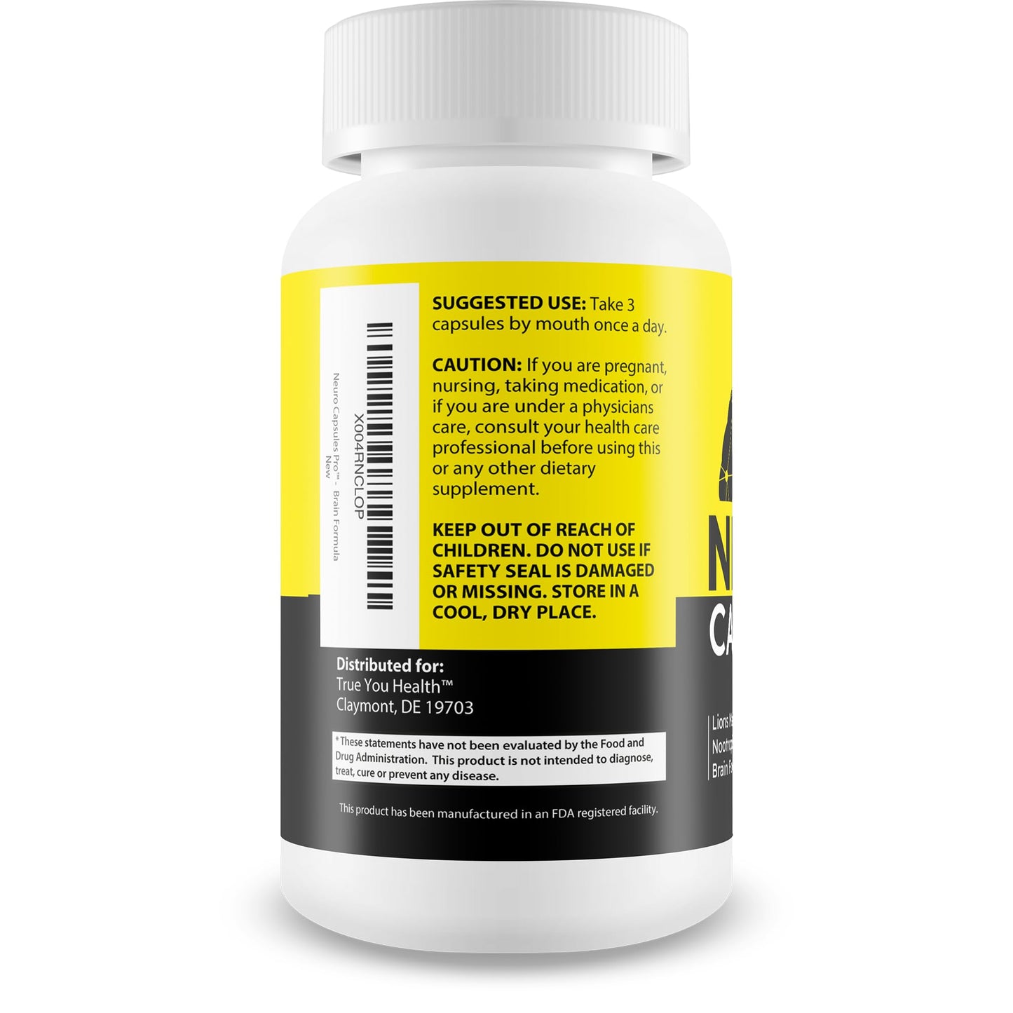 True You Health Neuro Capsules Pro Brain Flow Capsule 90 Count