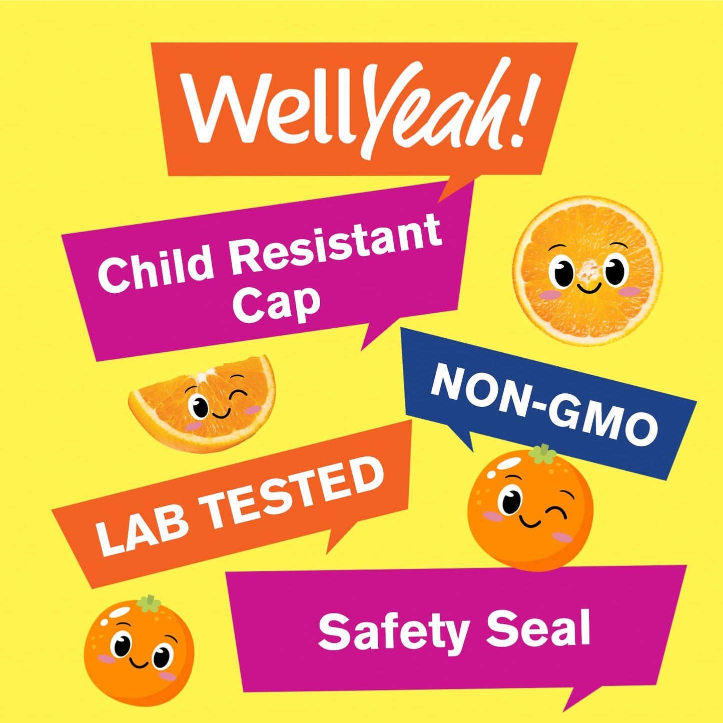 WellYeah Kids Vitamin C Gummies, 120 Gummies