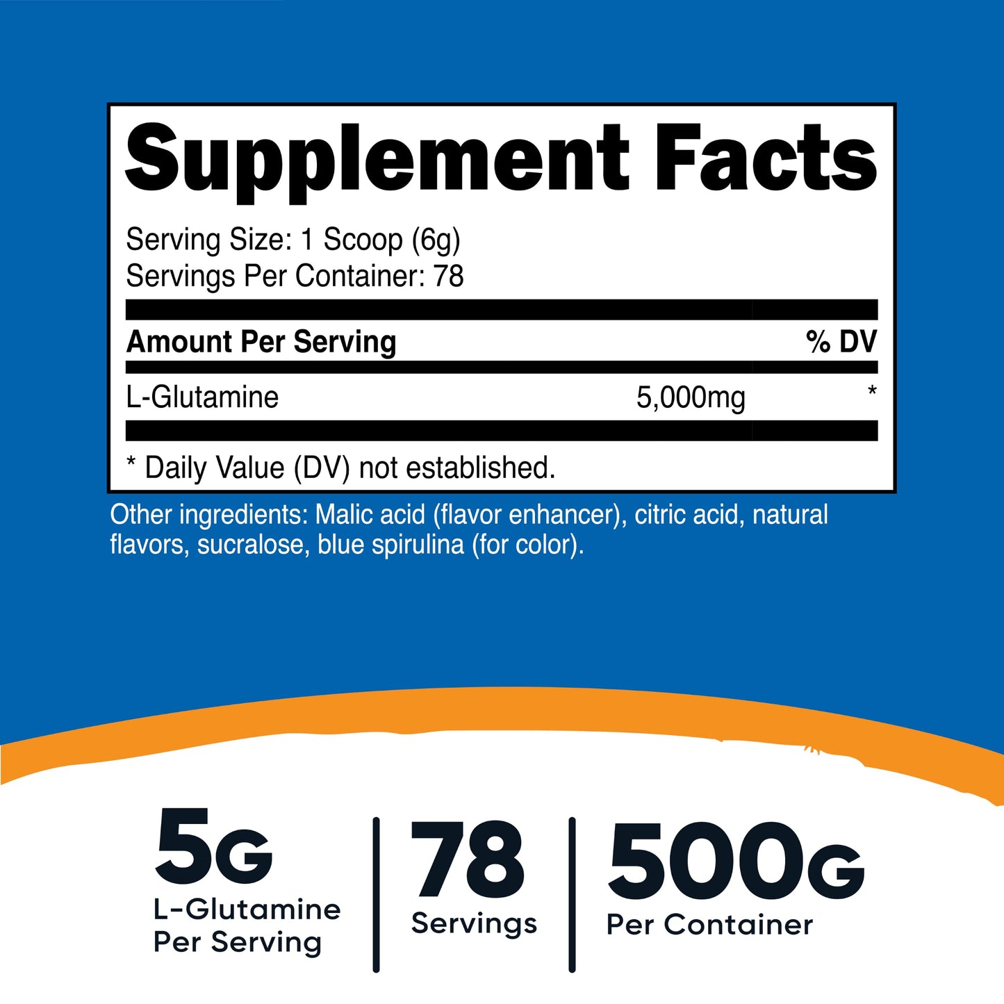 Nutricost L-Glutamine Powder, 17.64 oz