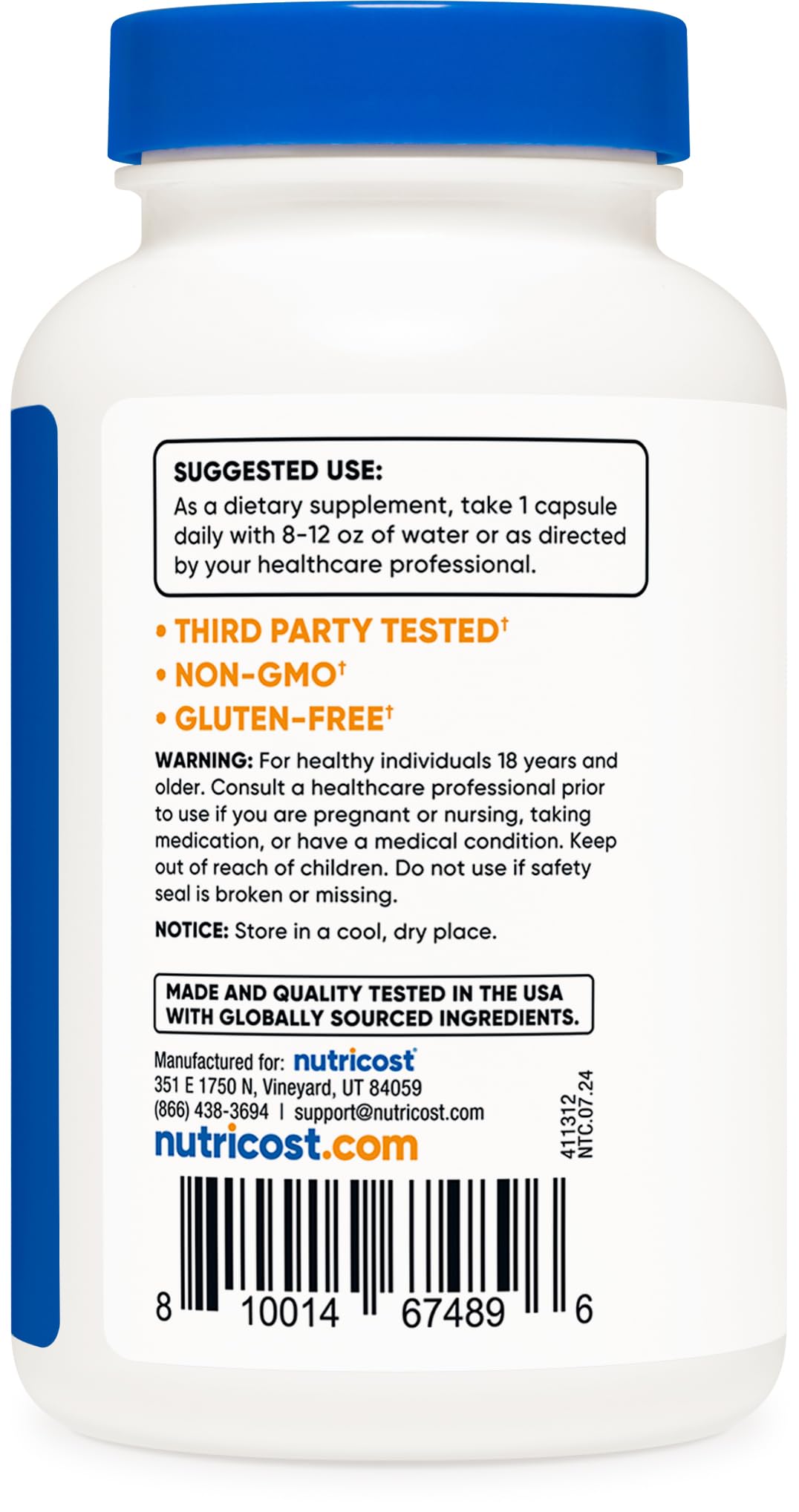 Nutricost Kelp Capsules 120 Count