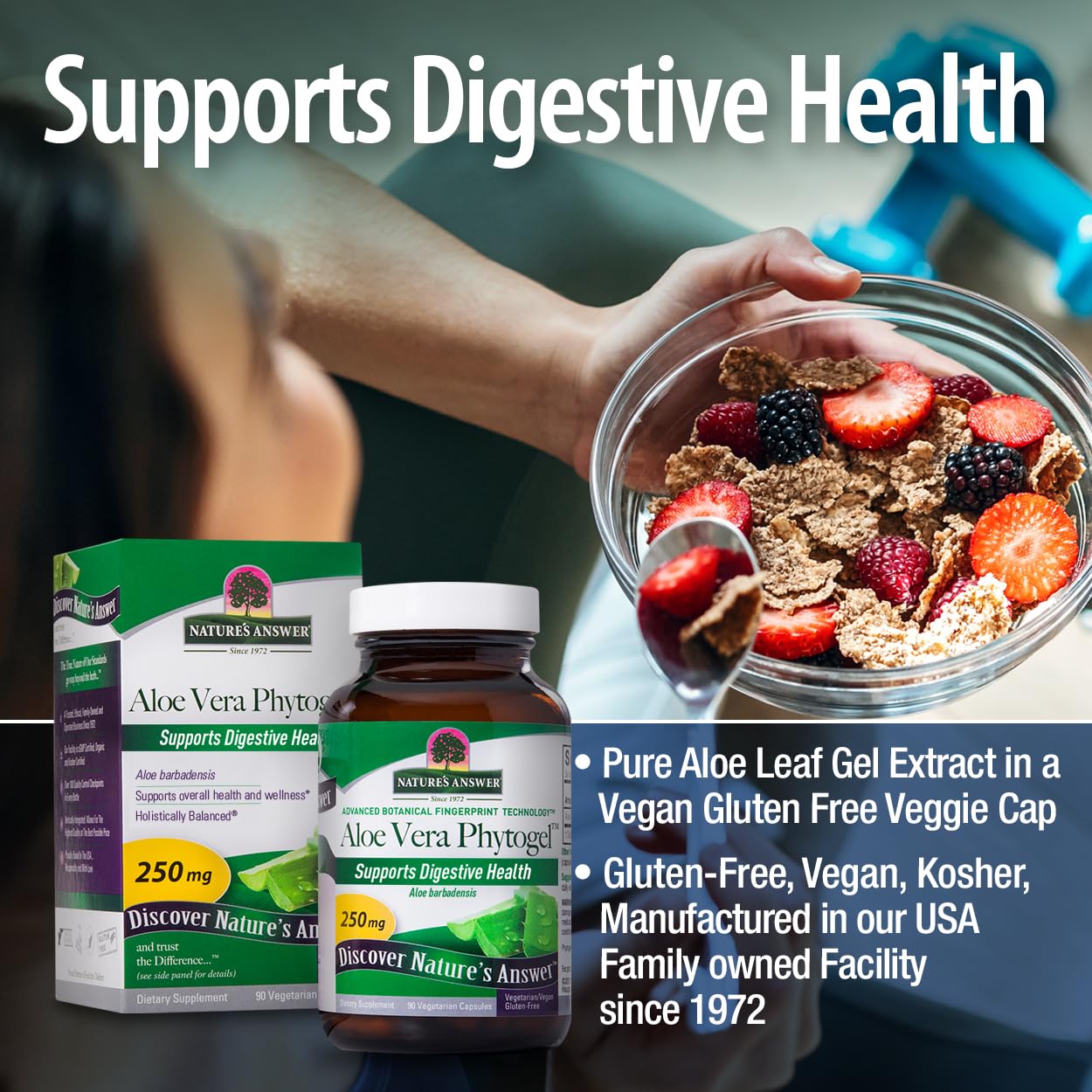 Nature's Answer Aloe Vera Phytogel Capsules 90