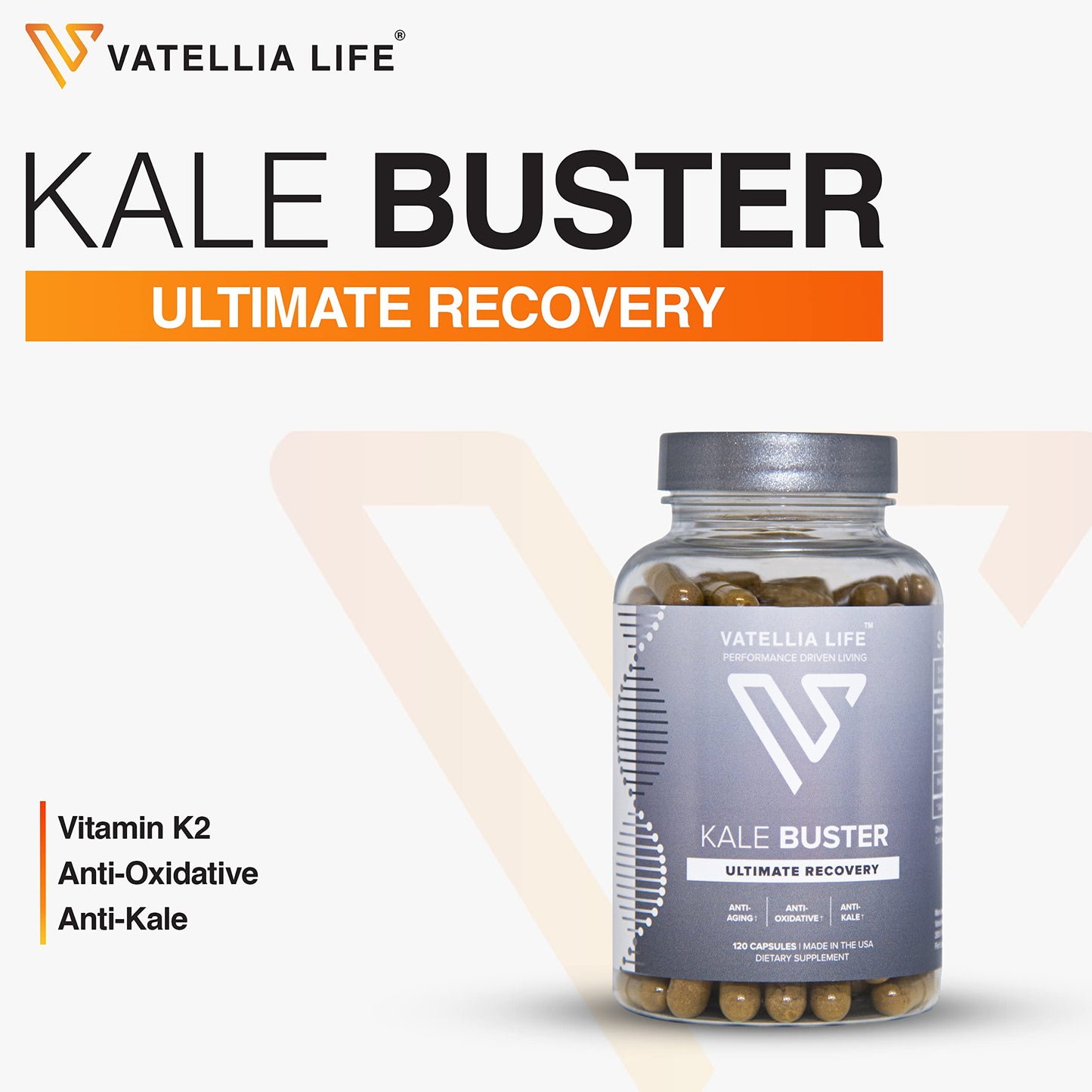 Vatellia Life Kale Buster Capsules, 120 Capsules