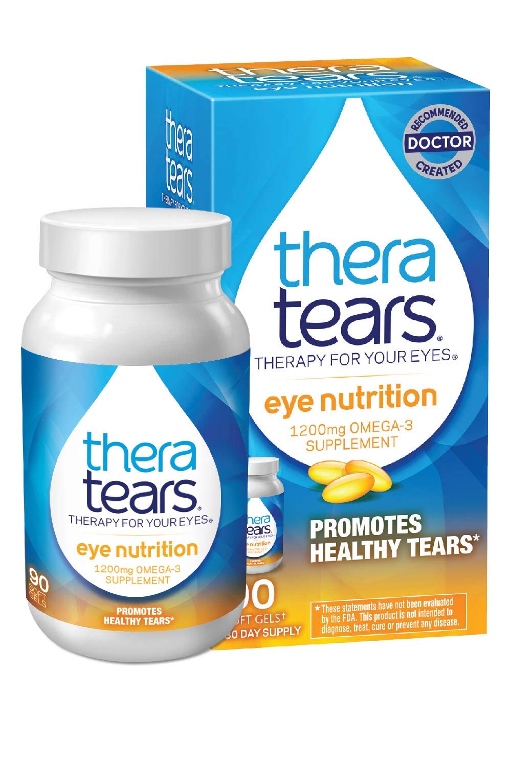 TheraTears Omega 3 Supplement for Eye Care Capsule 90 Count