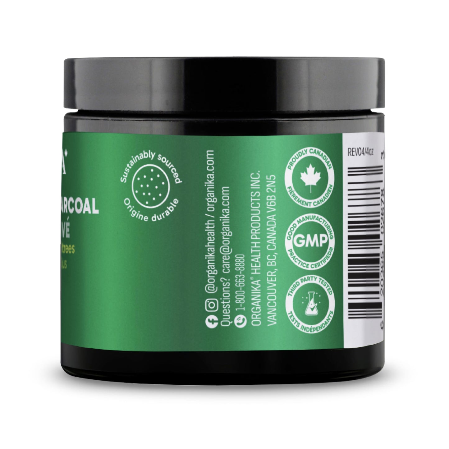 Organika Activated Charcoal Powder 8 oz