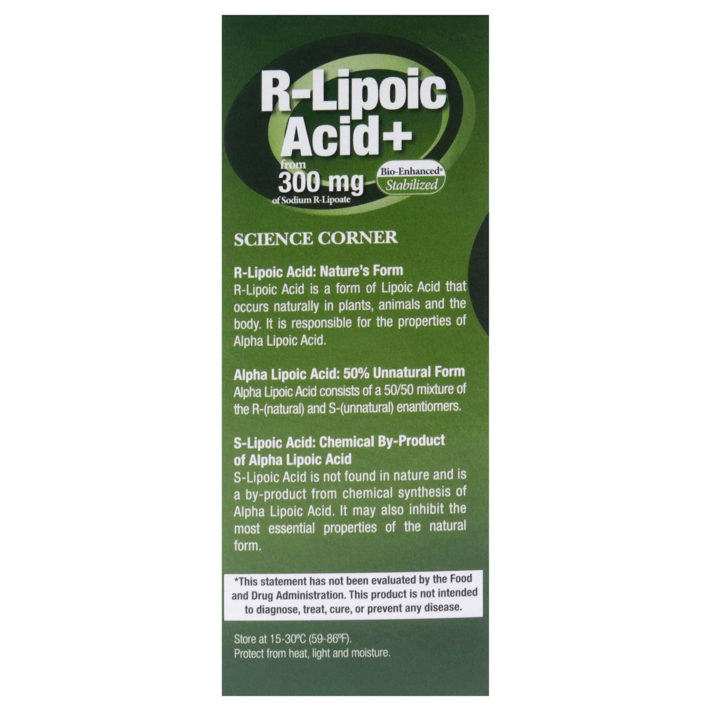 Genceutic Naturals R-Lipoic Acid Dietary Supplement Capsules 60 Count