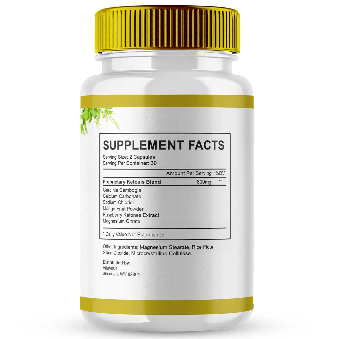 Vitavault SlimLeaf Keto Capsules 300 Capsules