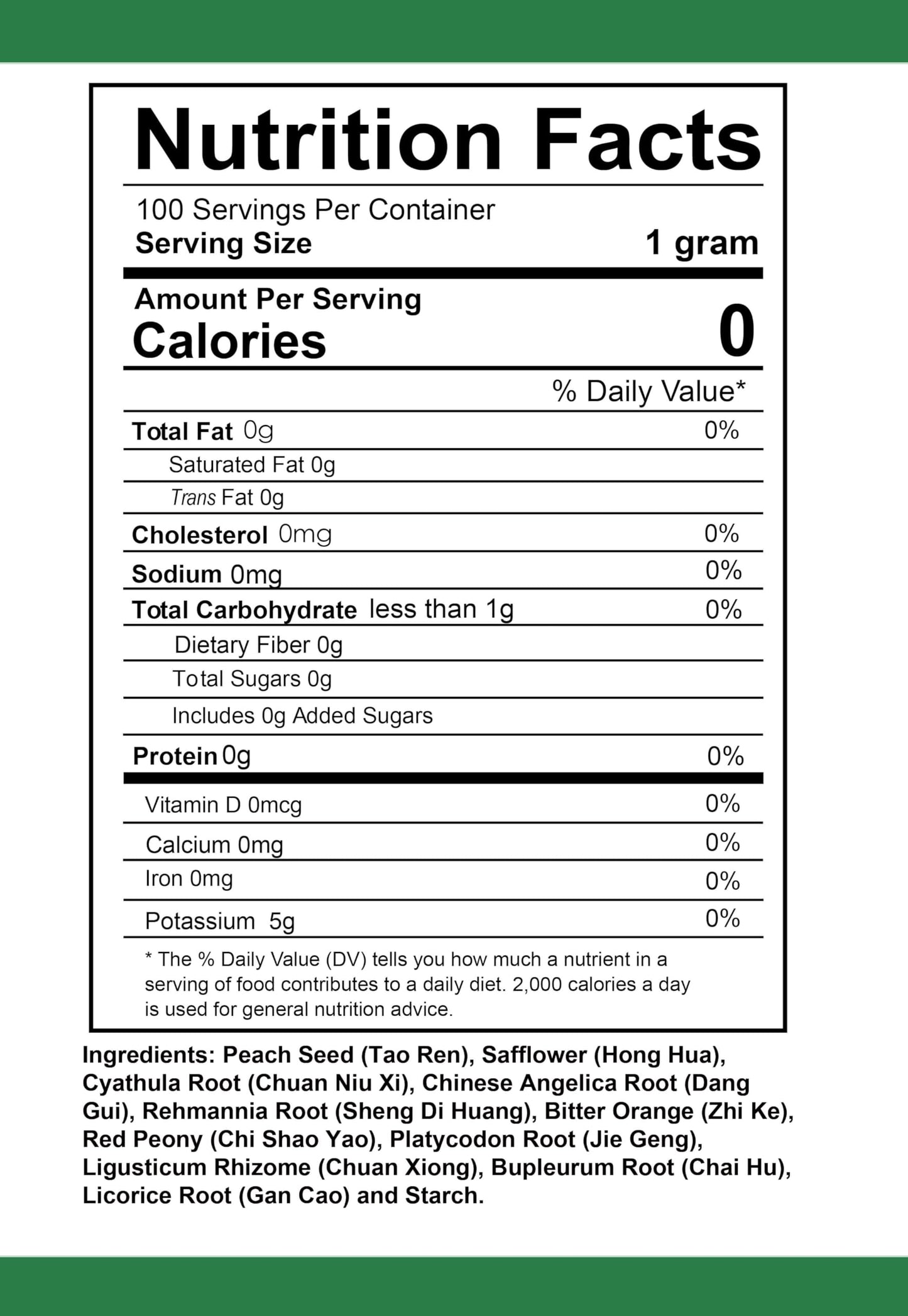 Health Herbal Xue Fu Zhu Yu Tang Persica & Carthamus Decoction Powder 3.53 oz