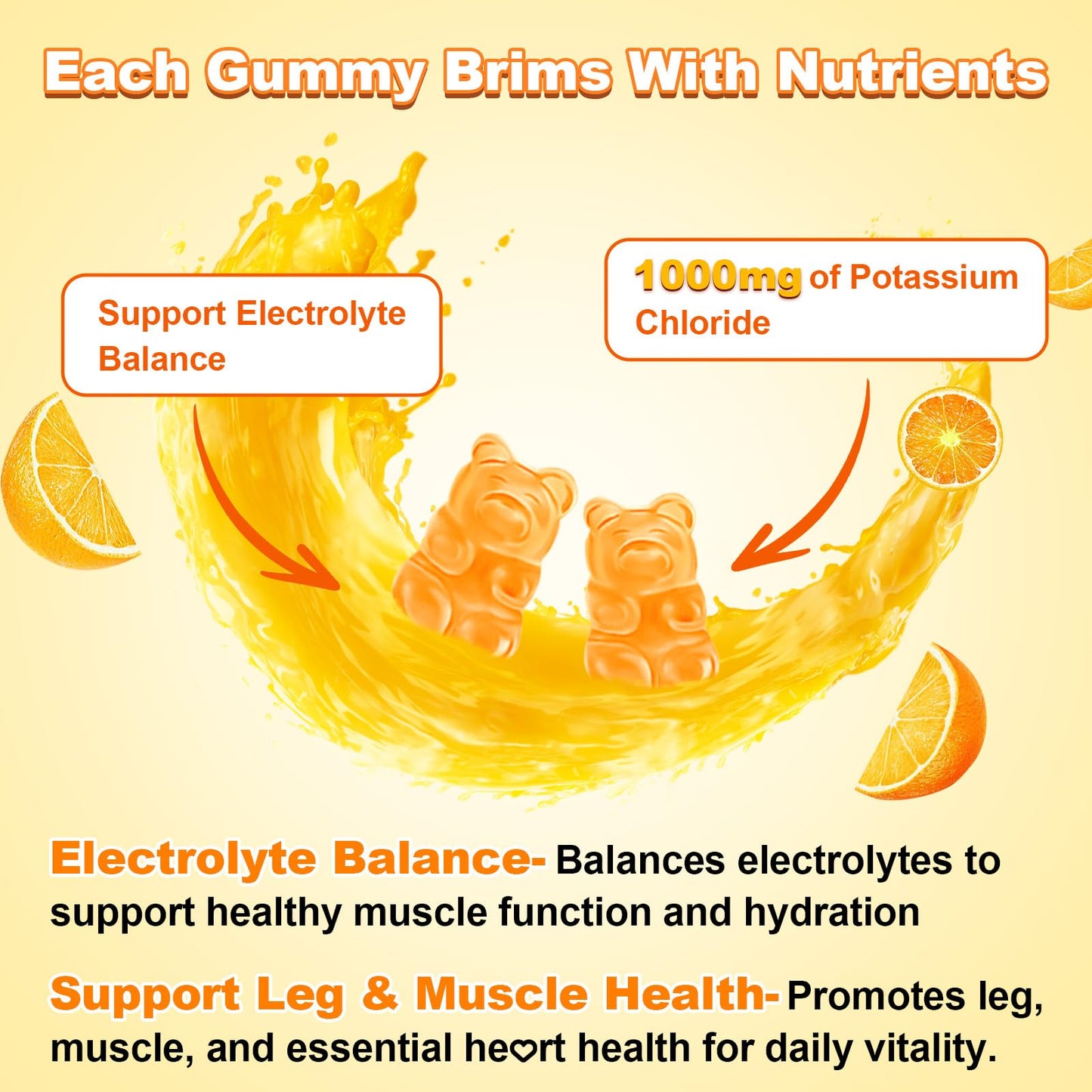 Sijigood Sugar Free Potassium Gummies 120 Count