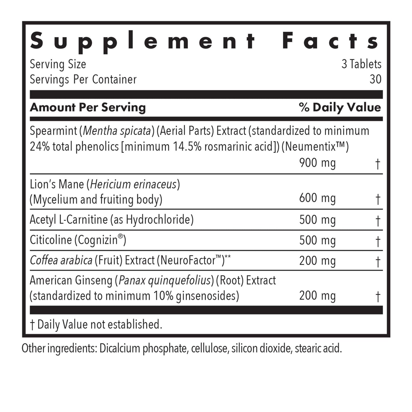 Allergy Research Group Advanced NeuroPlus for Brain Support, 90 Tablets