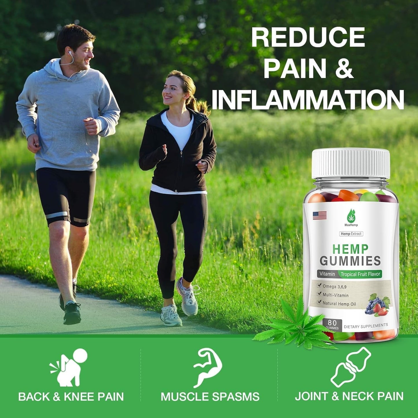 MaxHemp Omega 3-6-9 Gummies Vegan, 320 Gummies