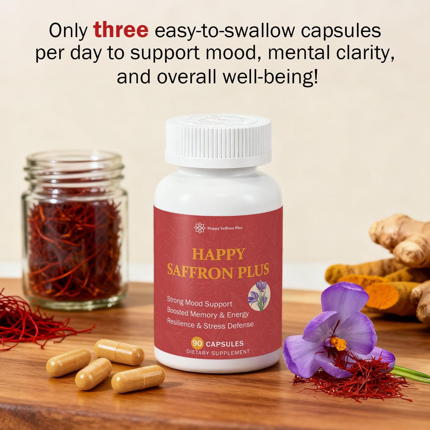 Happy Saffron Plus Capsule, 1 Count