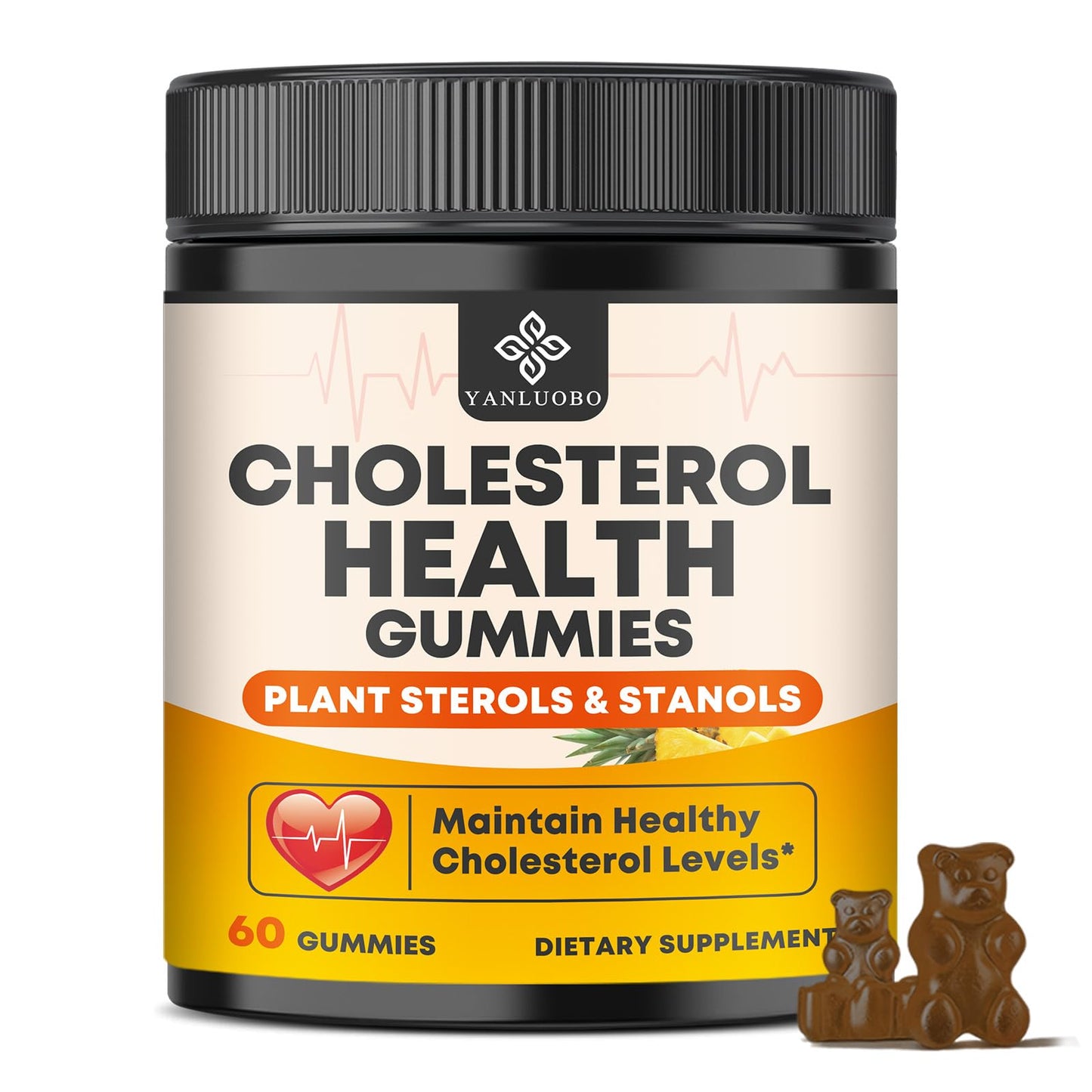 YANLUOBO Cholesterol Complex Gummies 60 Count