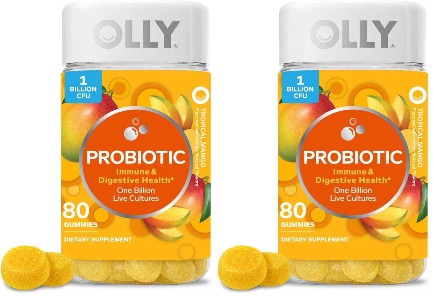 OLLY Probiotic Gummy 1 Billion CFUs, 160 Gummies