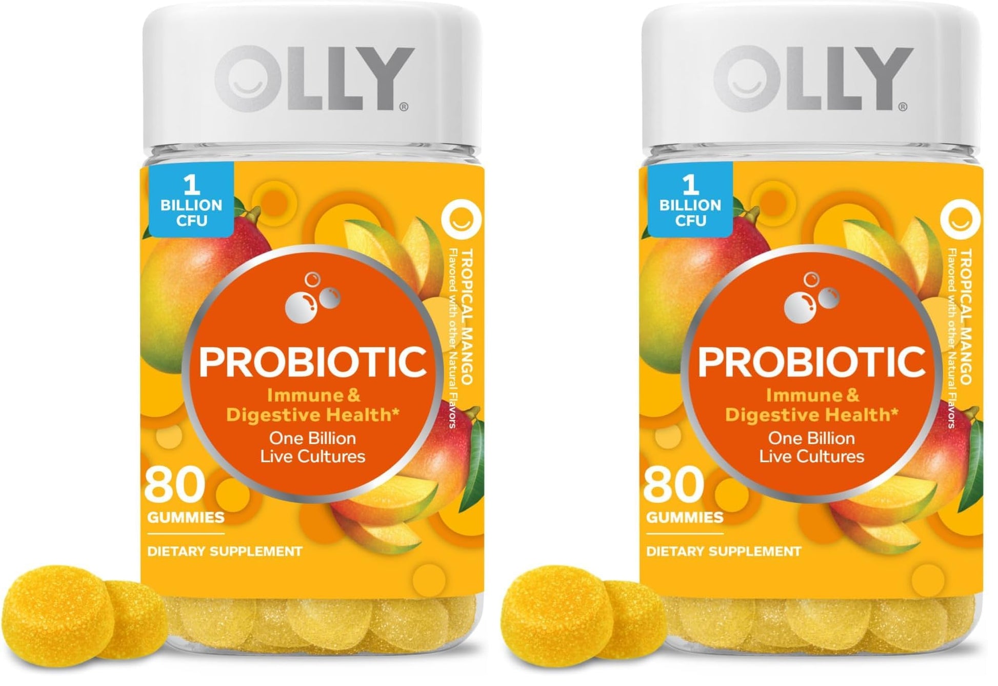 OLLY Probiotic Gummy 1 Billion CFUs, 160 Gummies