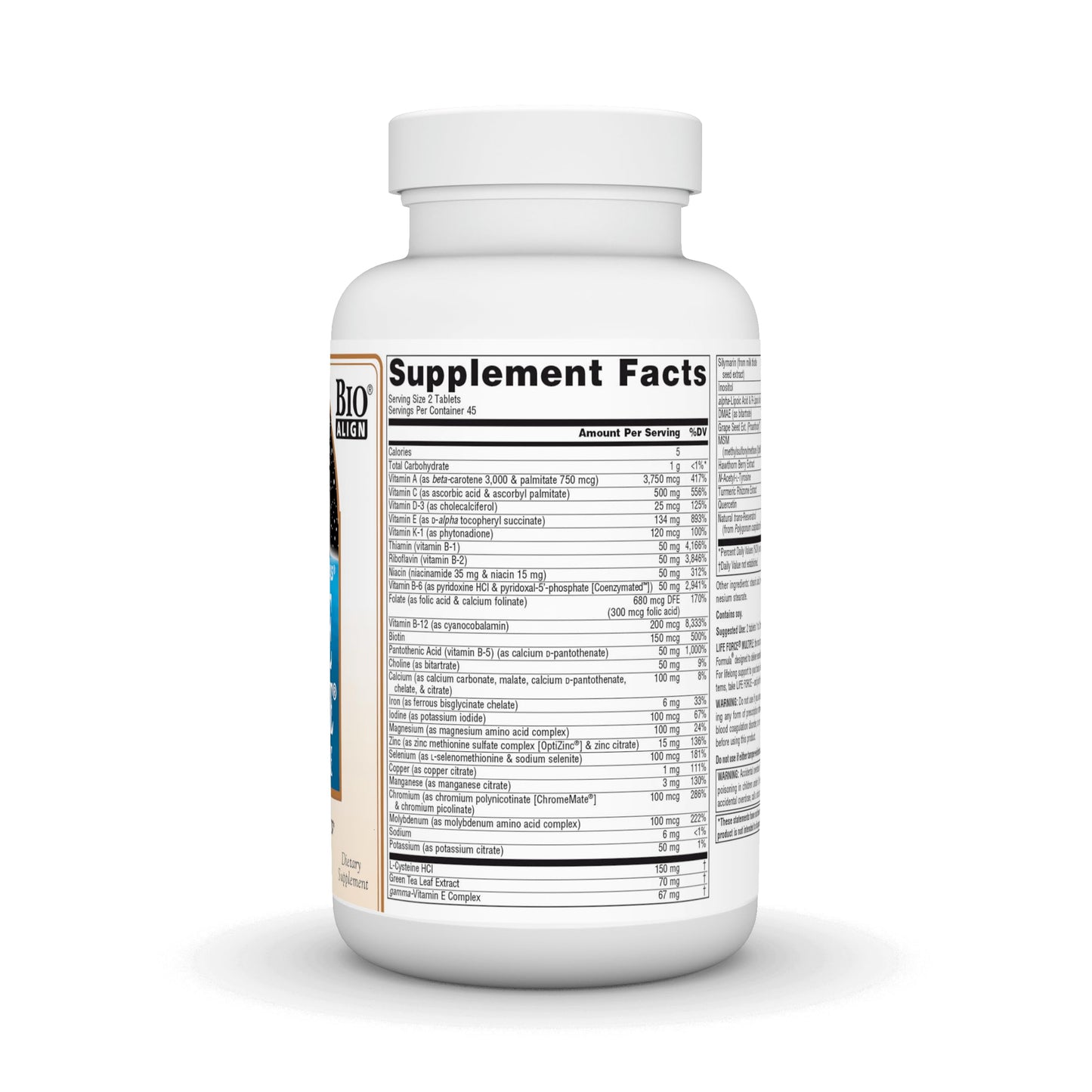 Source Naturals Life Force Multiple Daily Multivitamin Tablets 90 Count