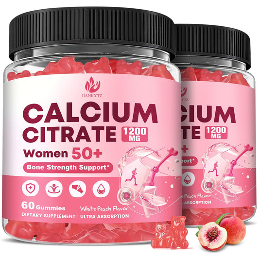 JIANKYTZ Calcium Citrate with Vitamin D3 Gummies, 120 Count