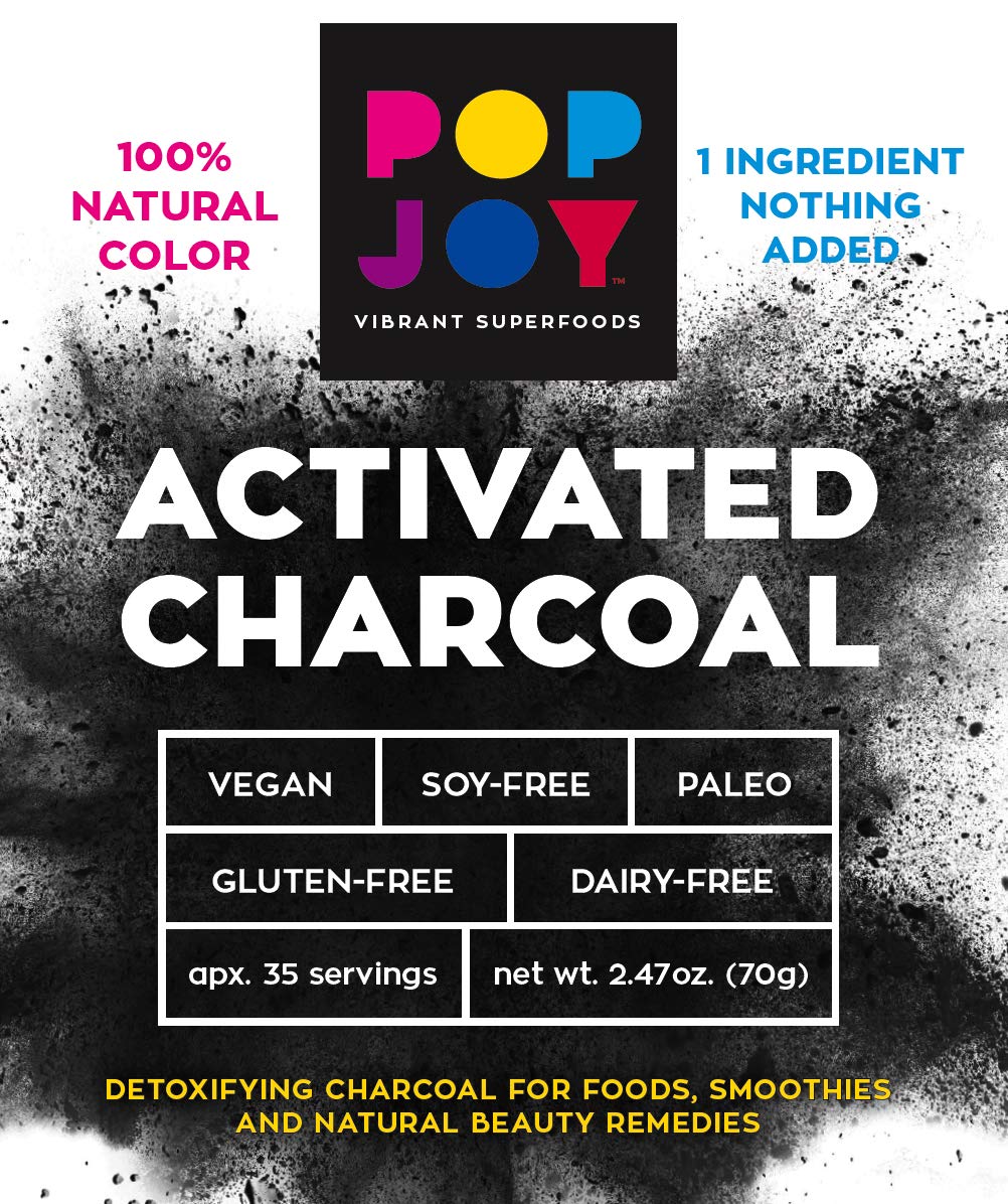 POP JOY Activated Coconut Charcoal Powder, 1 Count