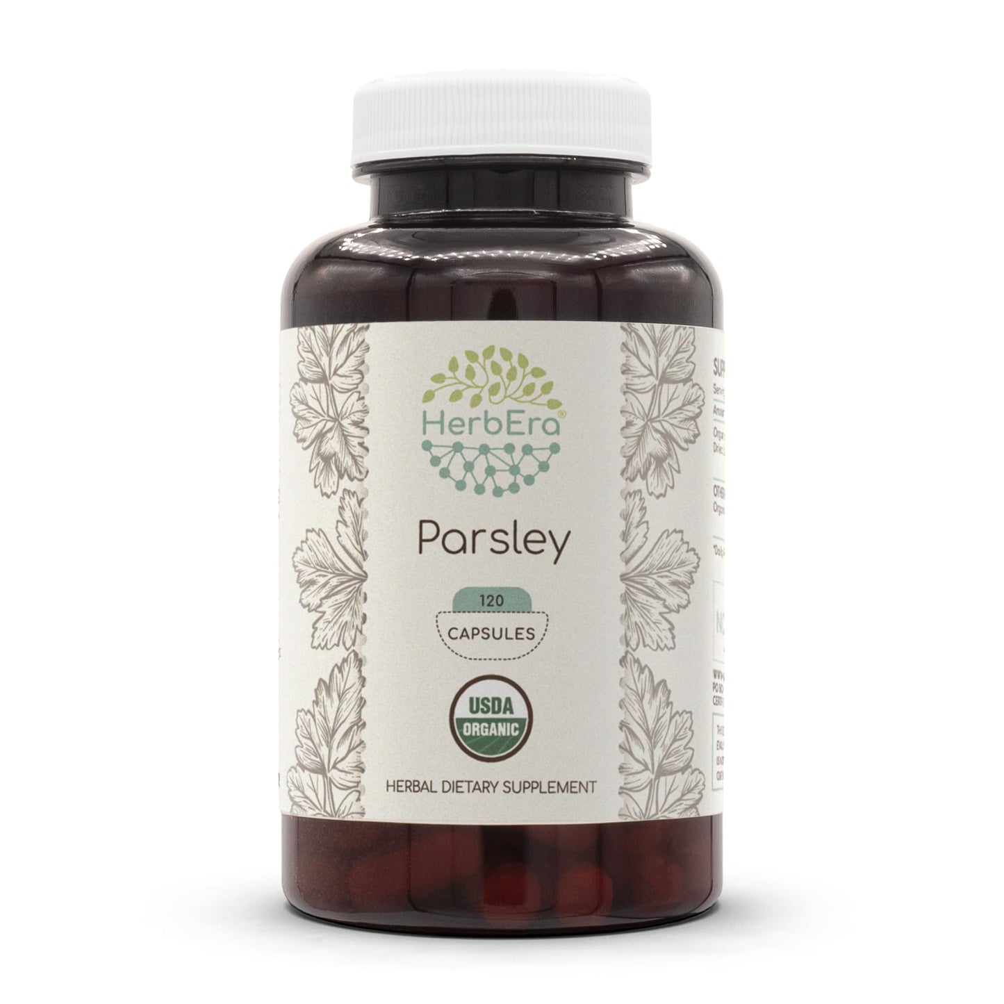 HerbEra Parsley USDA Organic Capsules, 120 Count