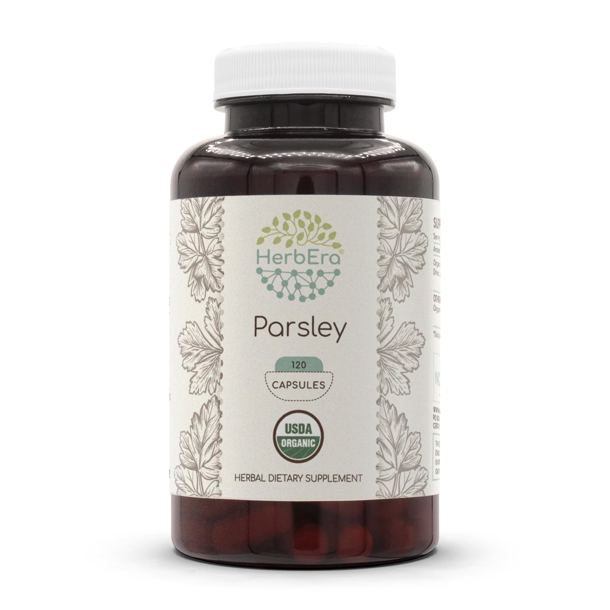 HerbEra Parsley USDA Organic Capsules, 120 Count