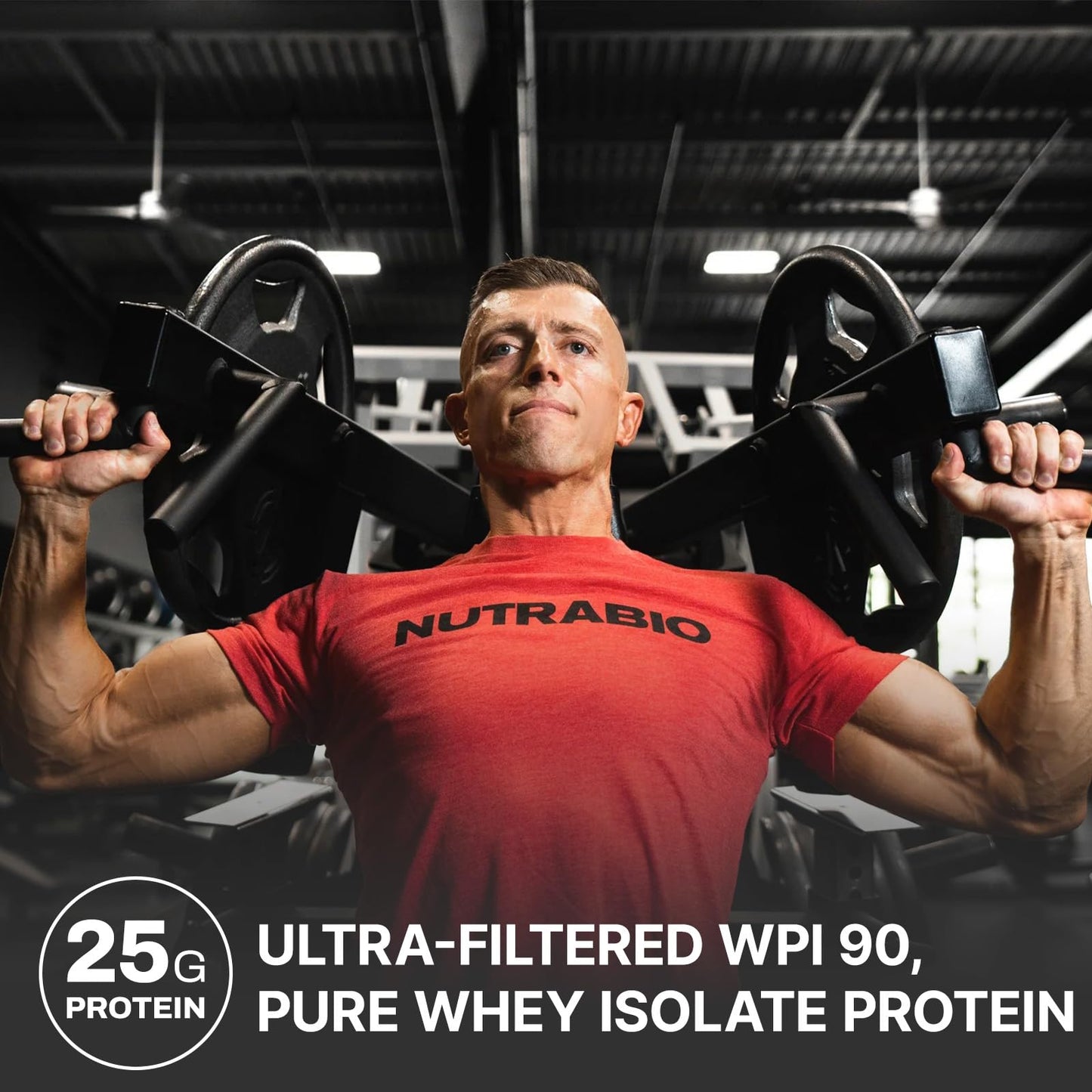 NutraBio 100% Whey Protein Isolate Protein Powder, Vanilla Caramel, 5 Lbs, 80 Servings