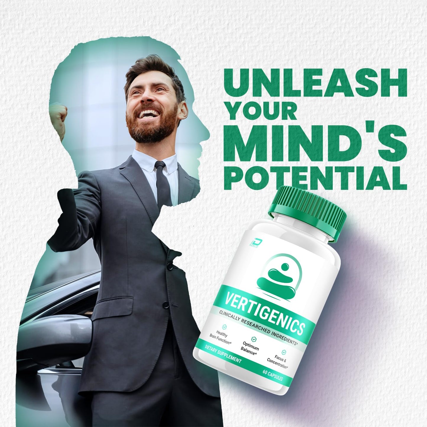 Indelo Vertigenics Brain Supplement Capsules 120 Capsules