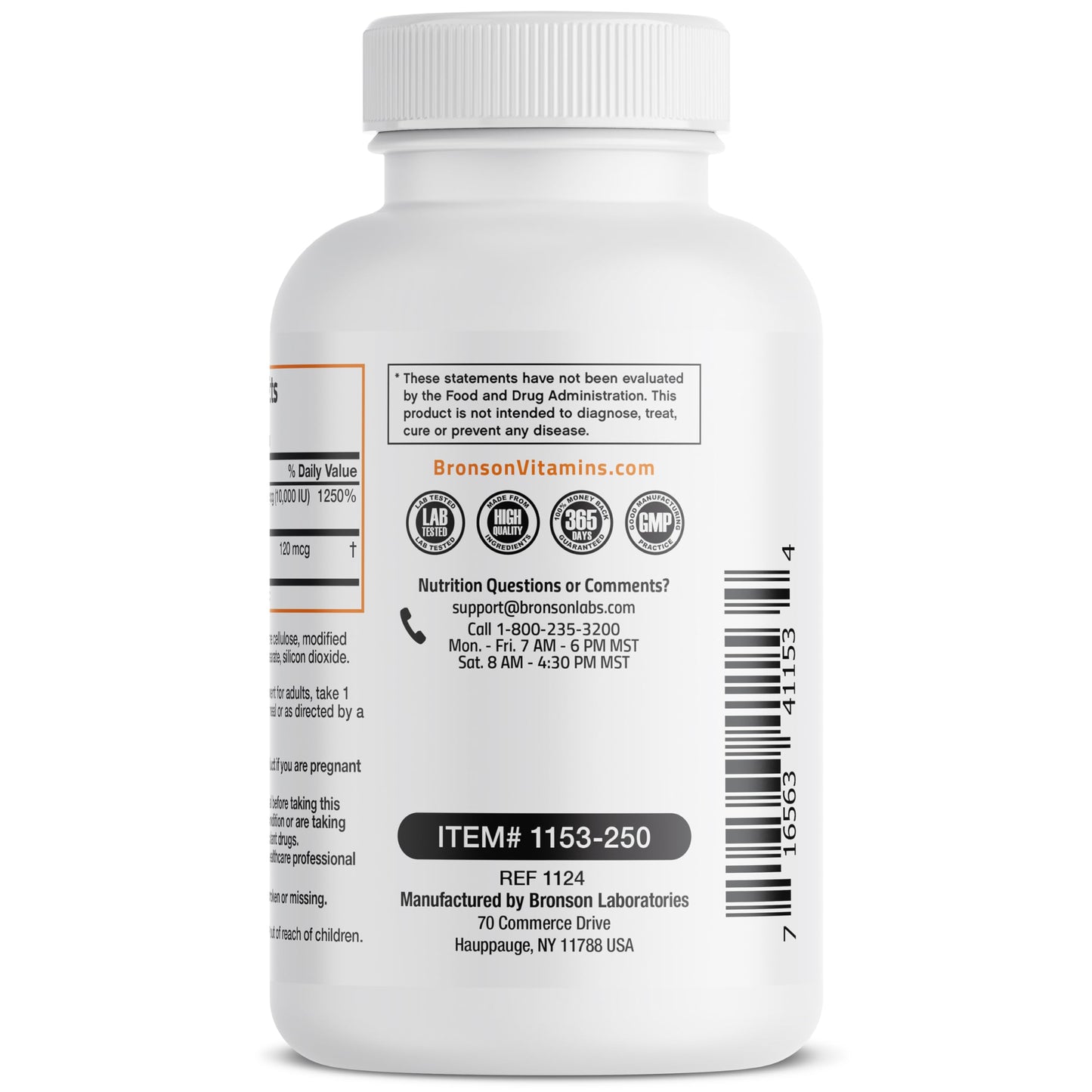 Bronson Vitamin K2 (MK7) with D3 Extra Strength Capsules, 250 Count