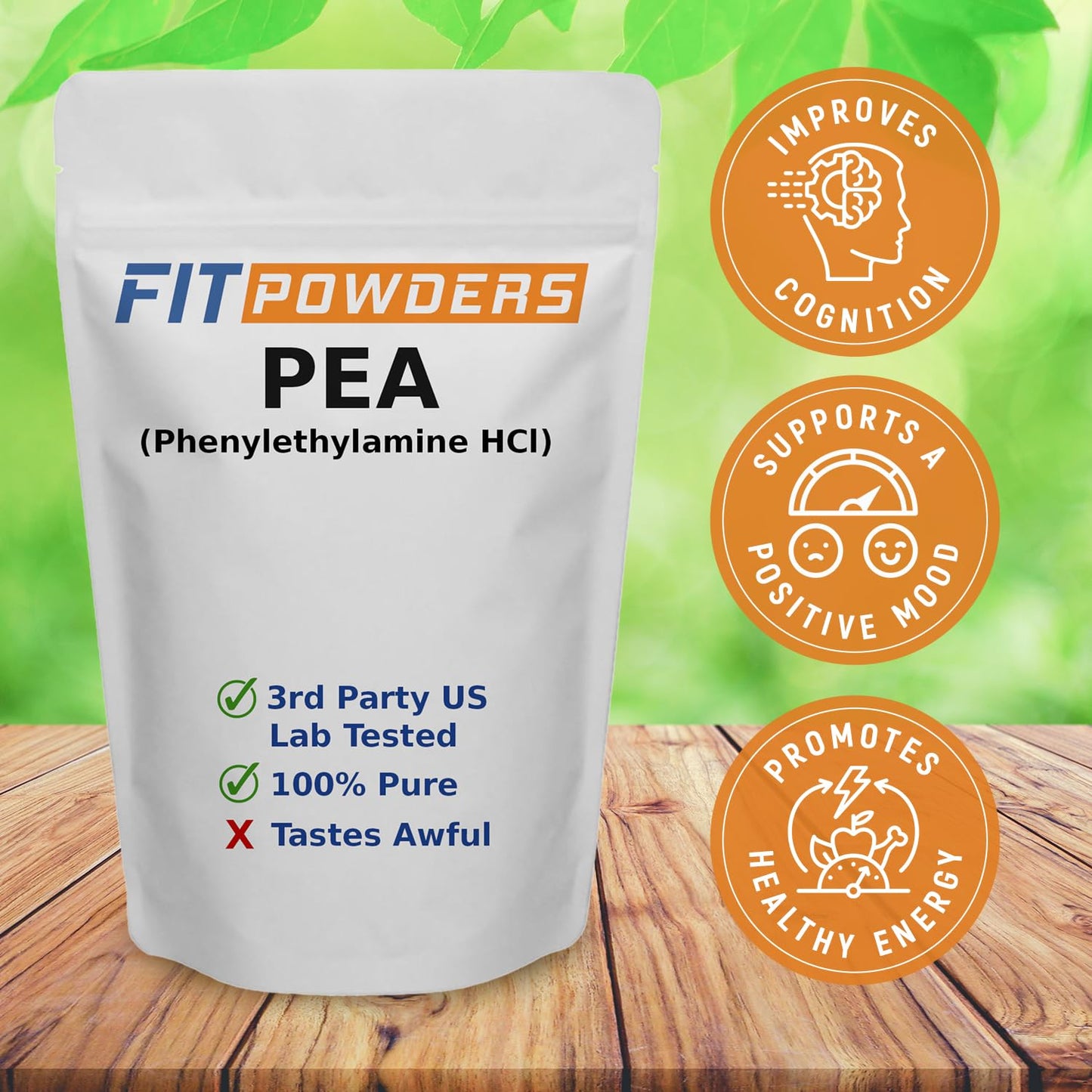 FitPowders Phenylethylamine HCL Form Powder 4.4 oz