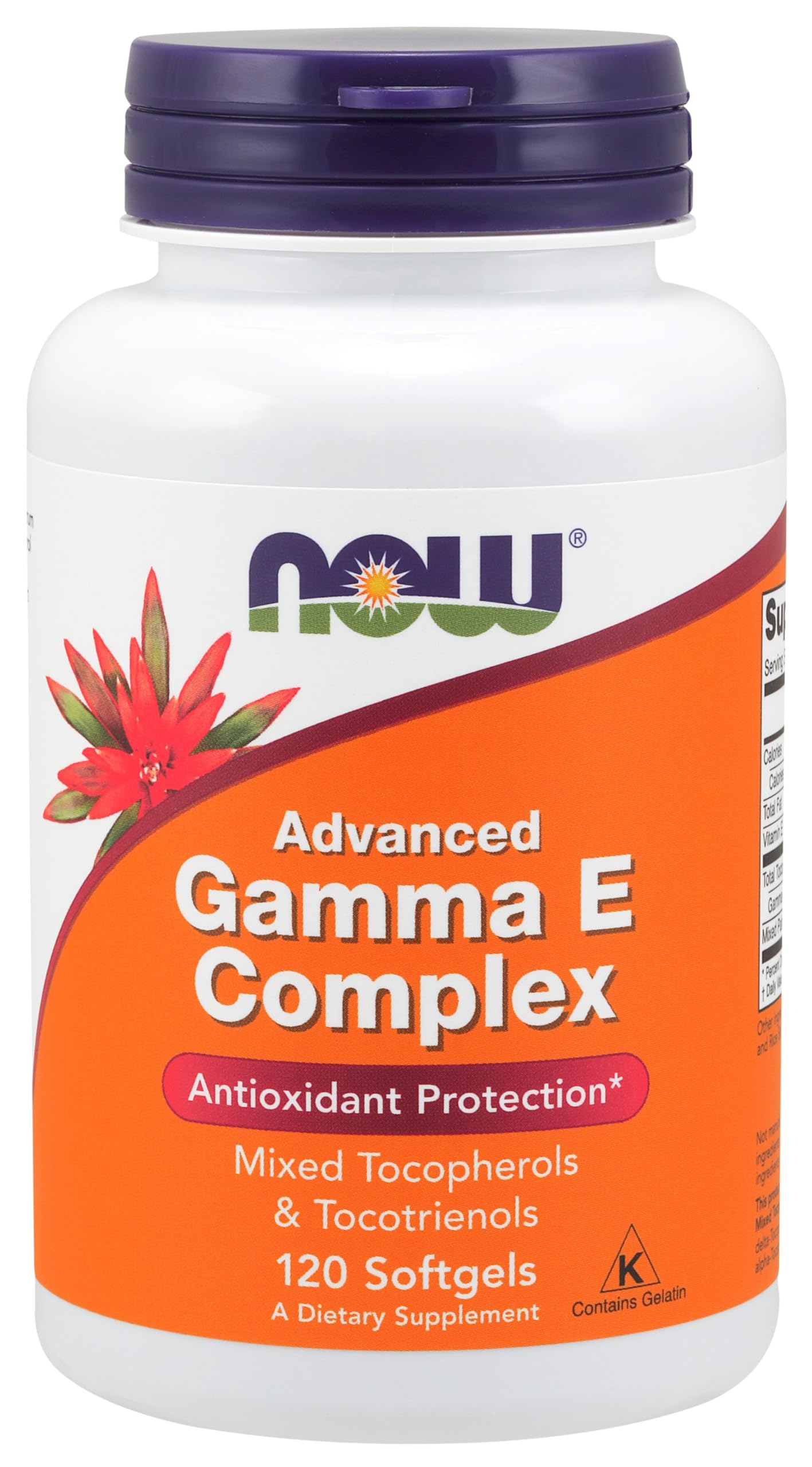 NOW Foods Gamma E Complex Advanced Softgels 1 Count