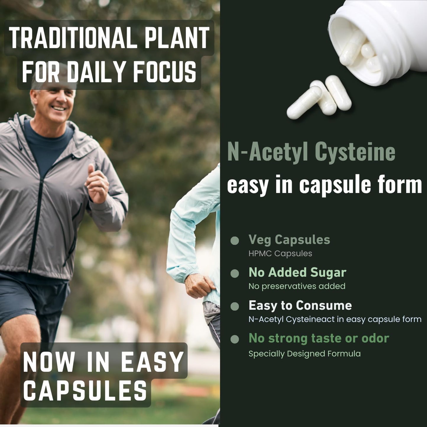 Heroot N-Acetyl L-Cysteine (NAC) 500mg Capsule, 120 Count
