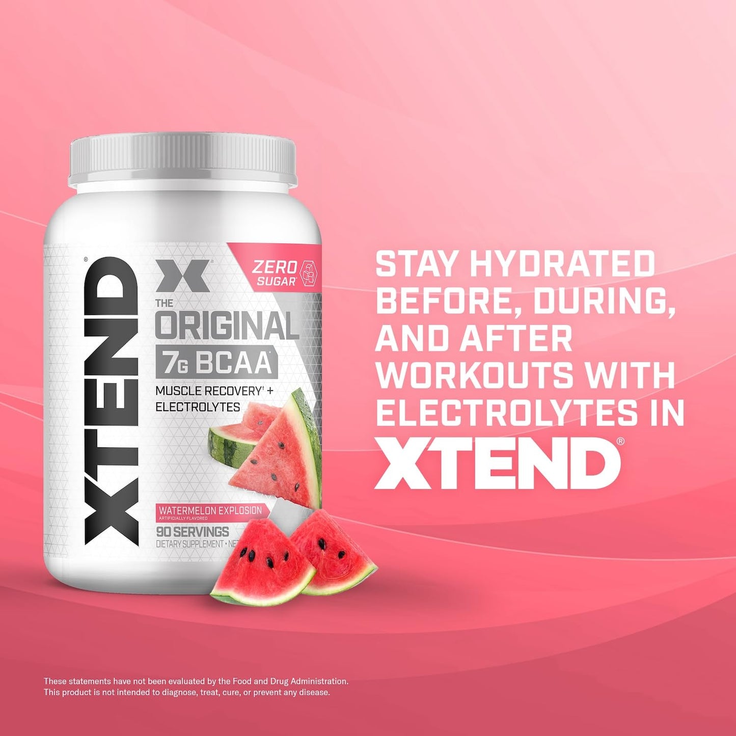 Xtend Original BCAA Powder Watermelon Explosion, 90 Servings