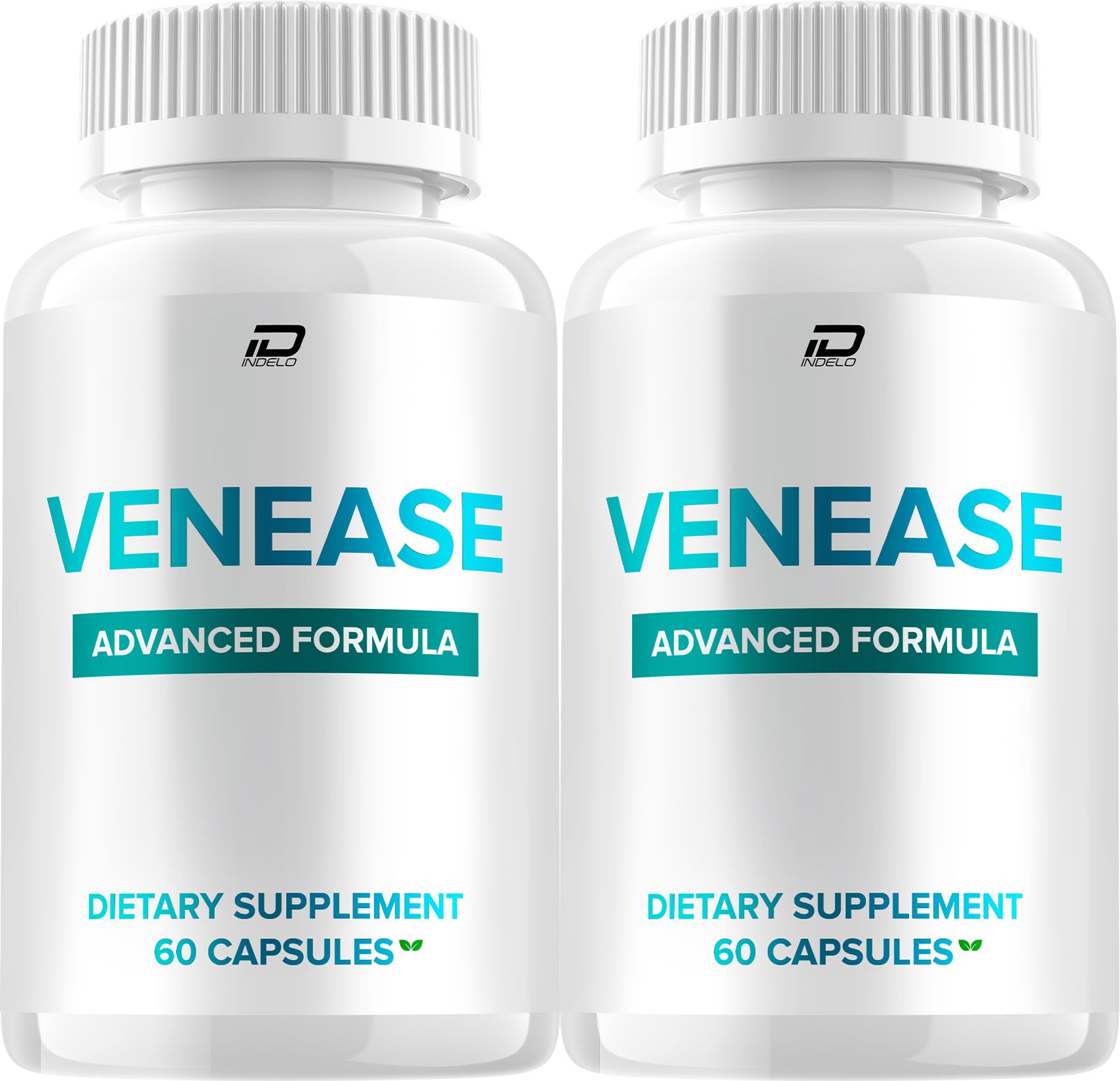 Indelo Venease Natural Blend Daily Health Supplement Capsules, 120 Capsules