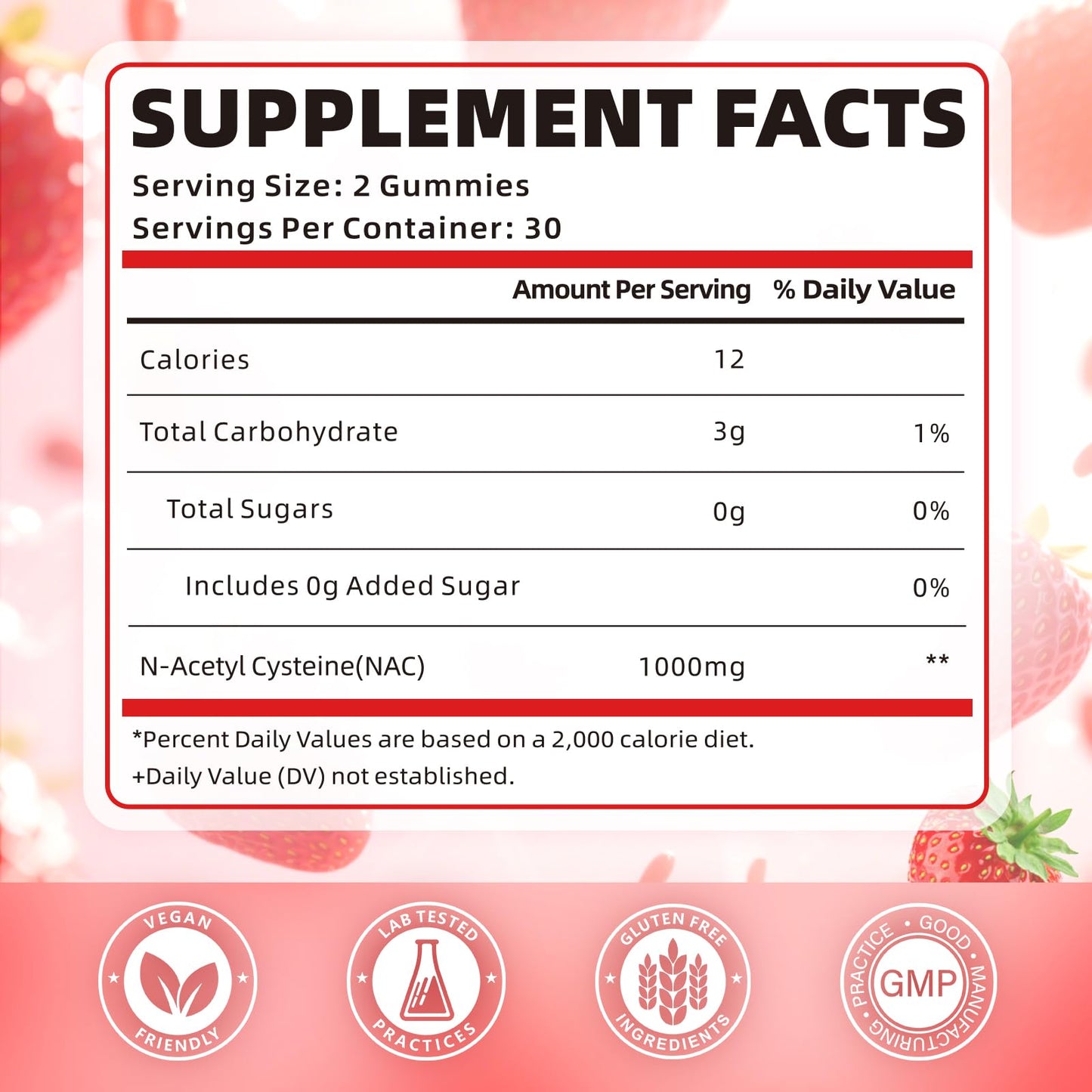 softbear NAC Gummies, 1000mg N-Acetyl Cysteine, 120 Gummies